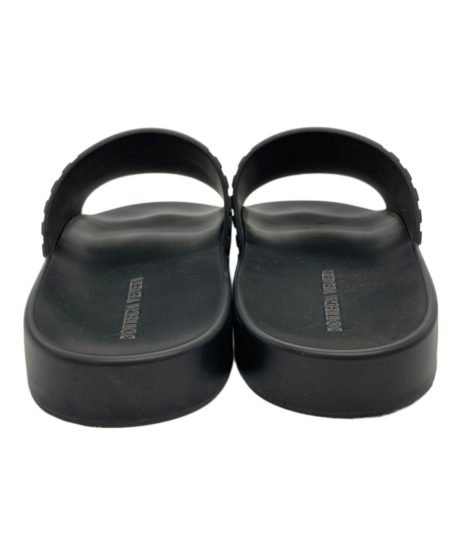 BOTTEGA VENETA サンダル ブラック 42 中古・古着通販】BOTTEGA VENETA (ボッテガベネタ) Slider Sandal