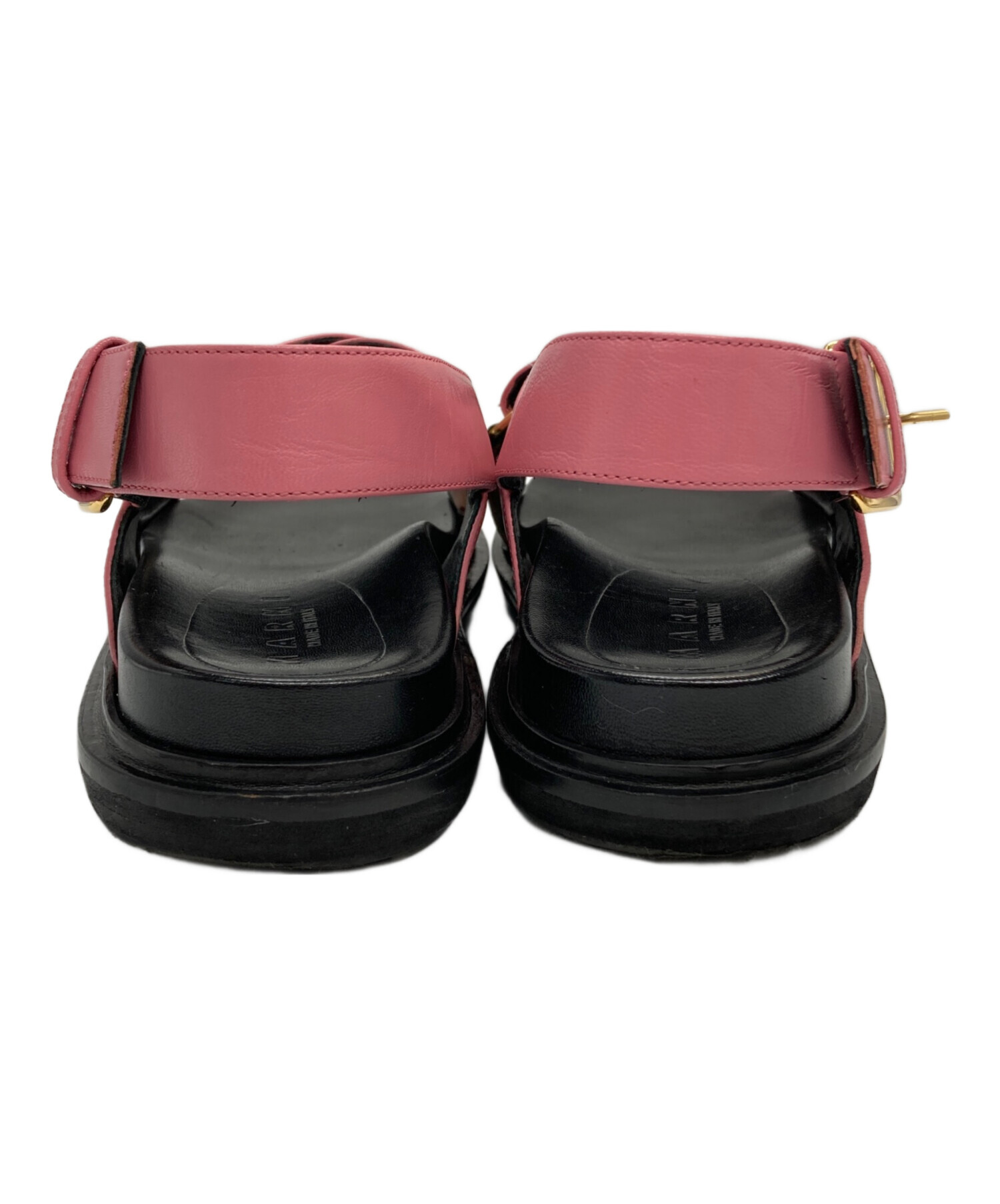 中古・古着通販】MARNI (マルニ) フスベットレザーサンダル ピンク