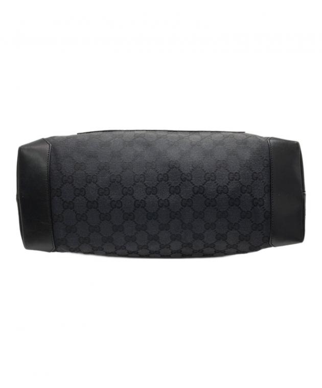 中古・古着通販】GUCCI (グッチ) GGキャンバス トートバッグ ブラック
