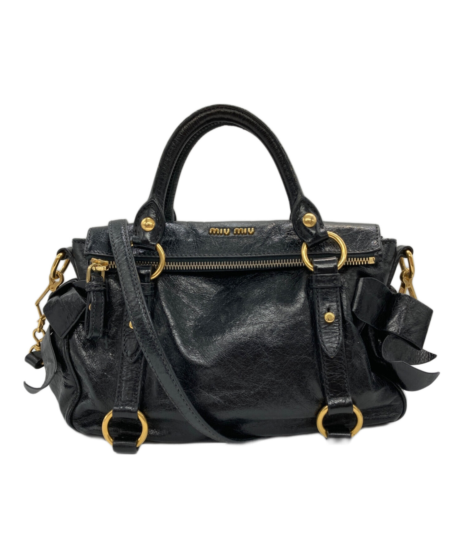 中古・古着通販】MIU MIU (ミュウミュウ) VITELLO LUX サイドリボン