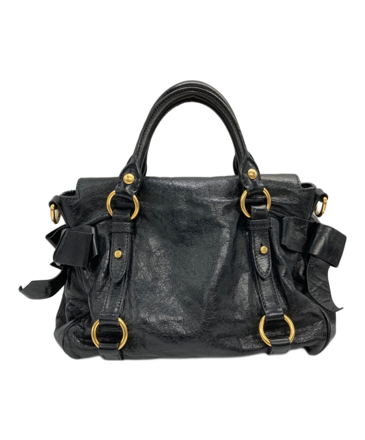 中古・古着通販】MIU MIU (ミュウミュウ) VITELLO LUX サイドリボン
