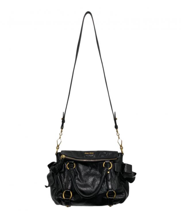 中古・古着通販】MIU MIU (ミュウミュウ) VITELLO LUX サイドリボン