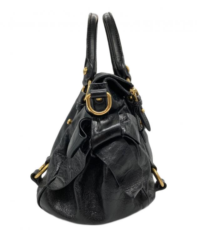 中古・古着通販】MIU MIU (ミュウミュウ) VITELLO LUX サイドリボン
