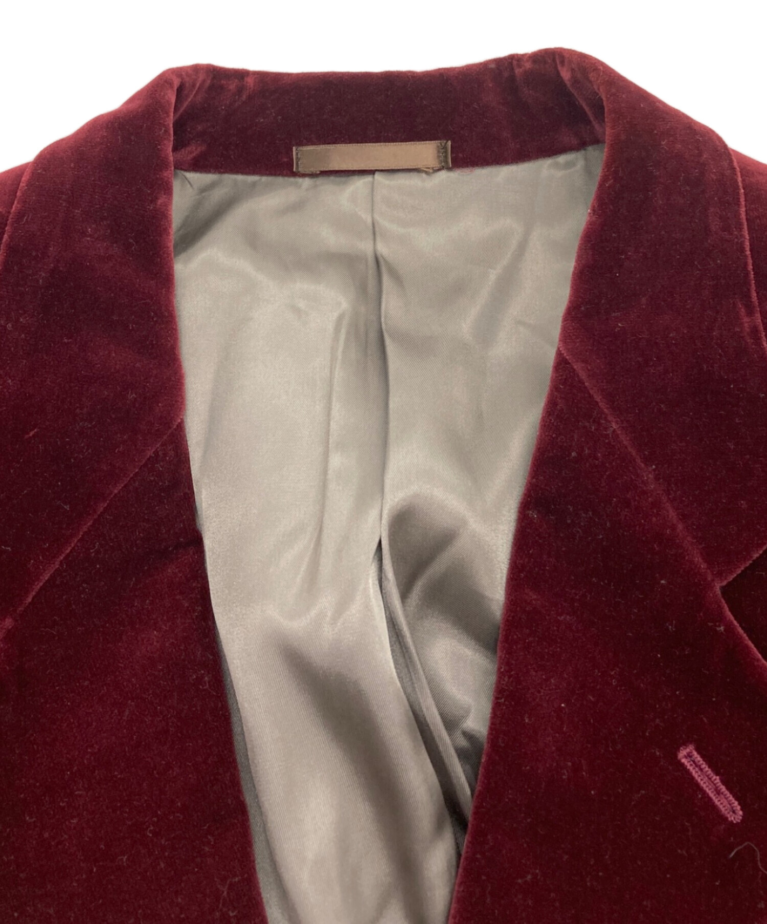 EMPORIO ARMANI テーラードジャケット　ベロア 中古・古着通販】EMPORIO ARMANI (エンポリオ アルマーニ) ベロア