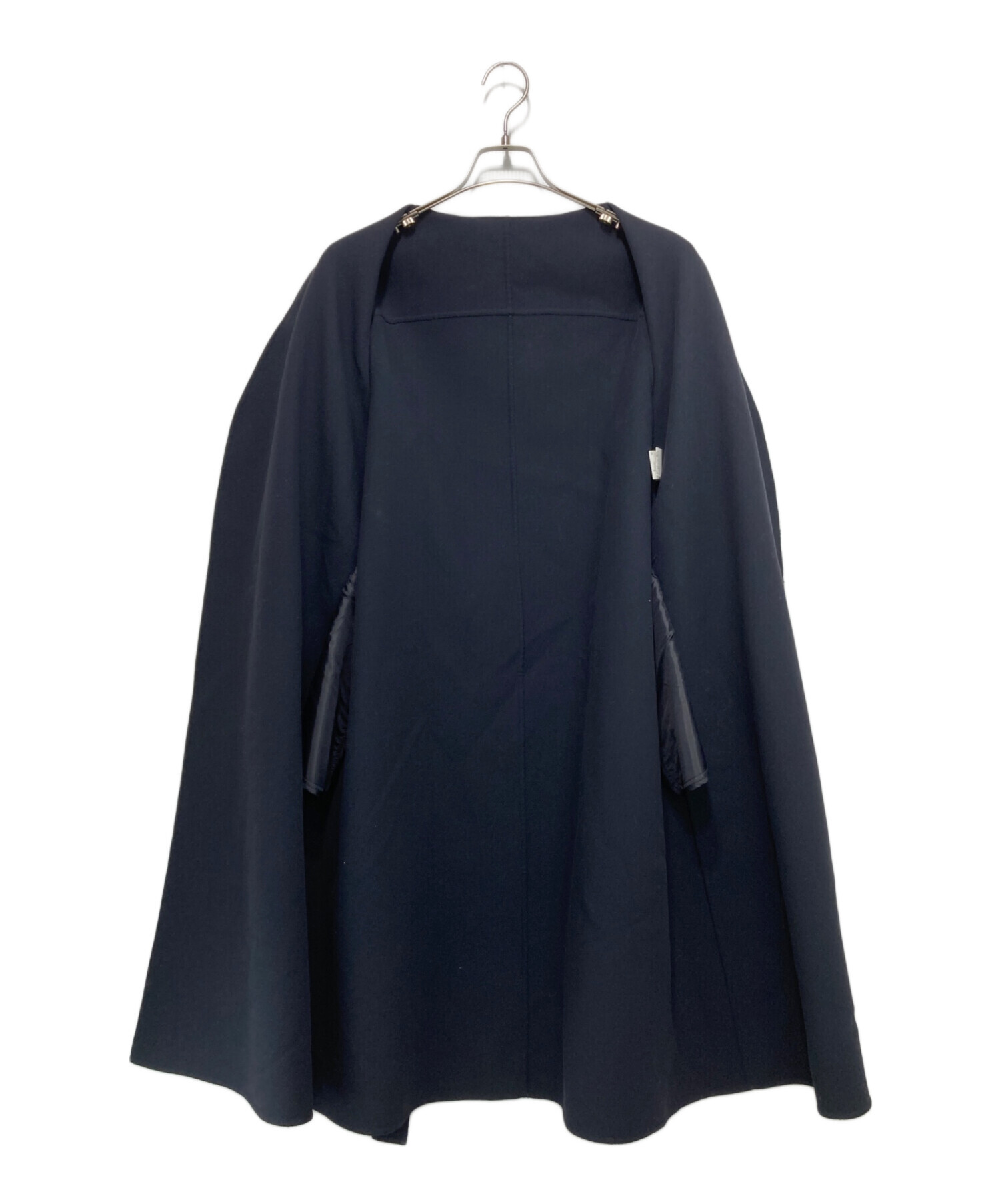中古・古着通販】ANAYI (アナイ) カルゼリバーロングコート ネイビー
