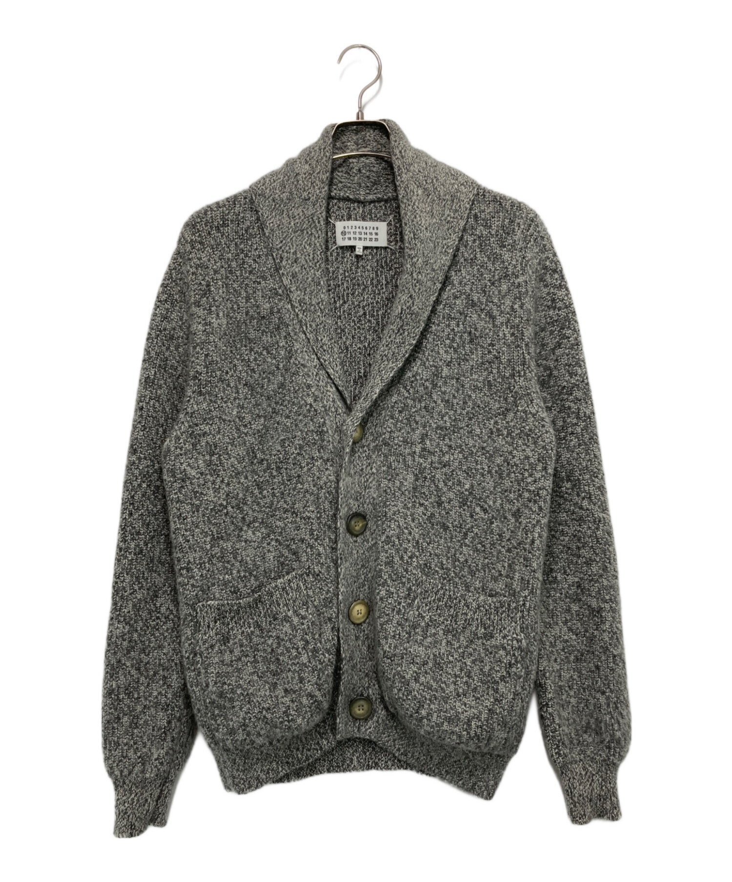 マル ルメール カーディガン ダークグレー 中古・古着通販】Maison Margiela (メゾンマルジェラ) ショールカラー