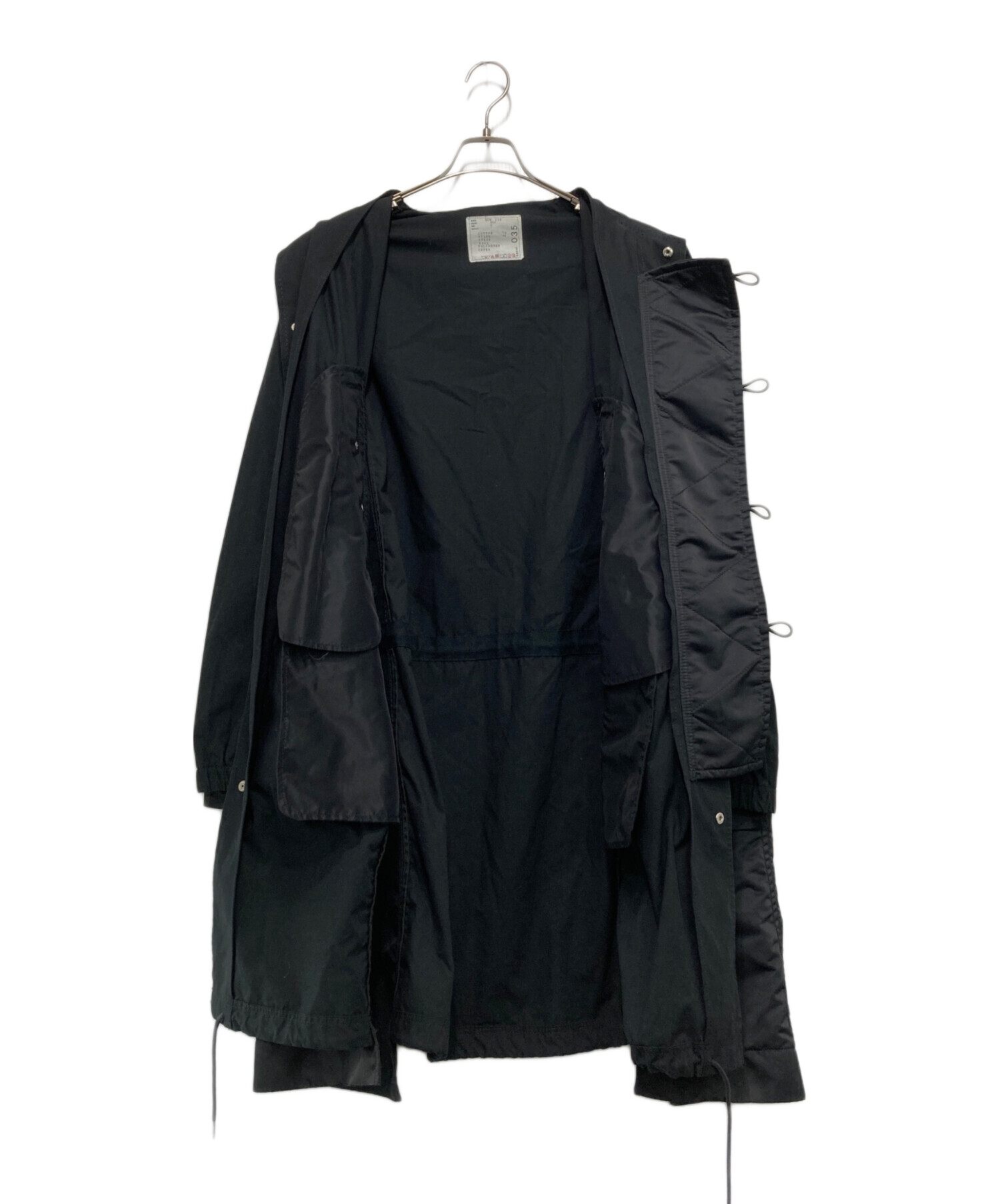 中古・古着通販】sacai (サカイ) MILITARY COAT ブラック サイズ:SIZE