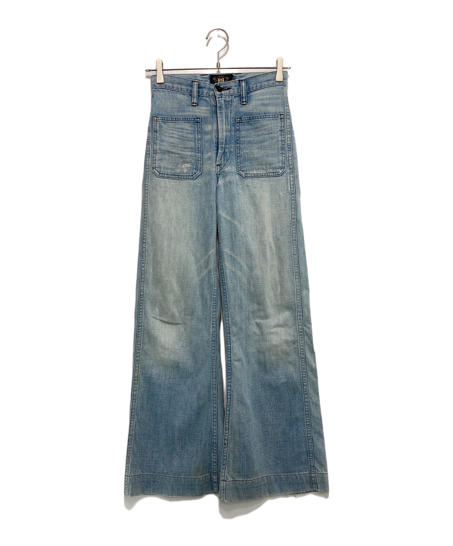 中古・古着通販】RRL (ダブルアールエル) ダメージ加工フレアデニム