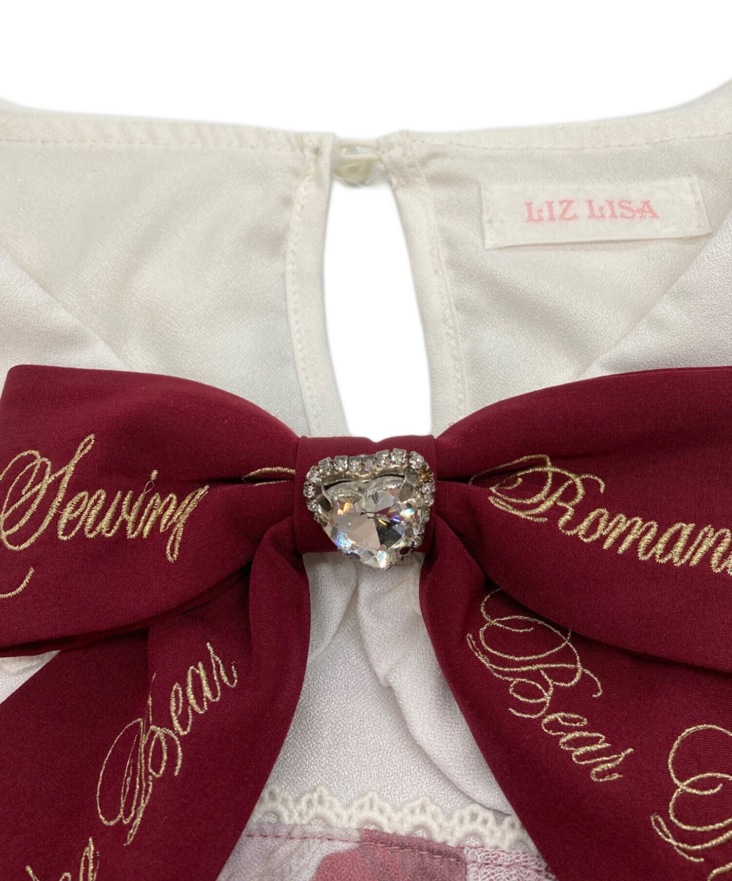 中古・古着通販】LIZ LISA (リズリサ) SewingBear柄ワンピース ピンク 