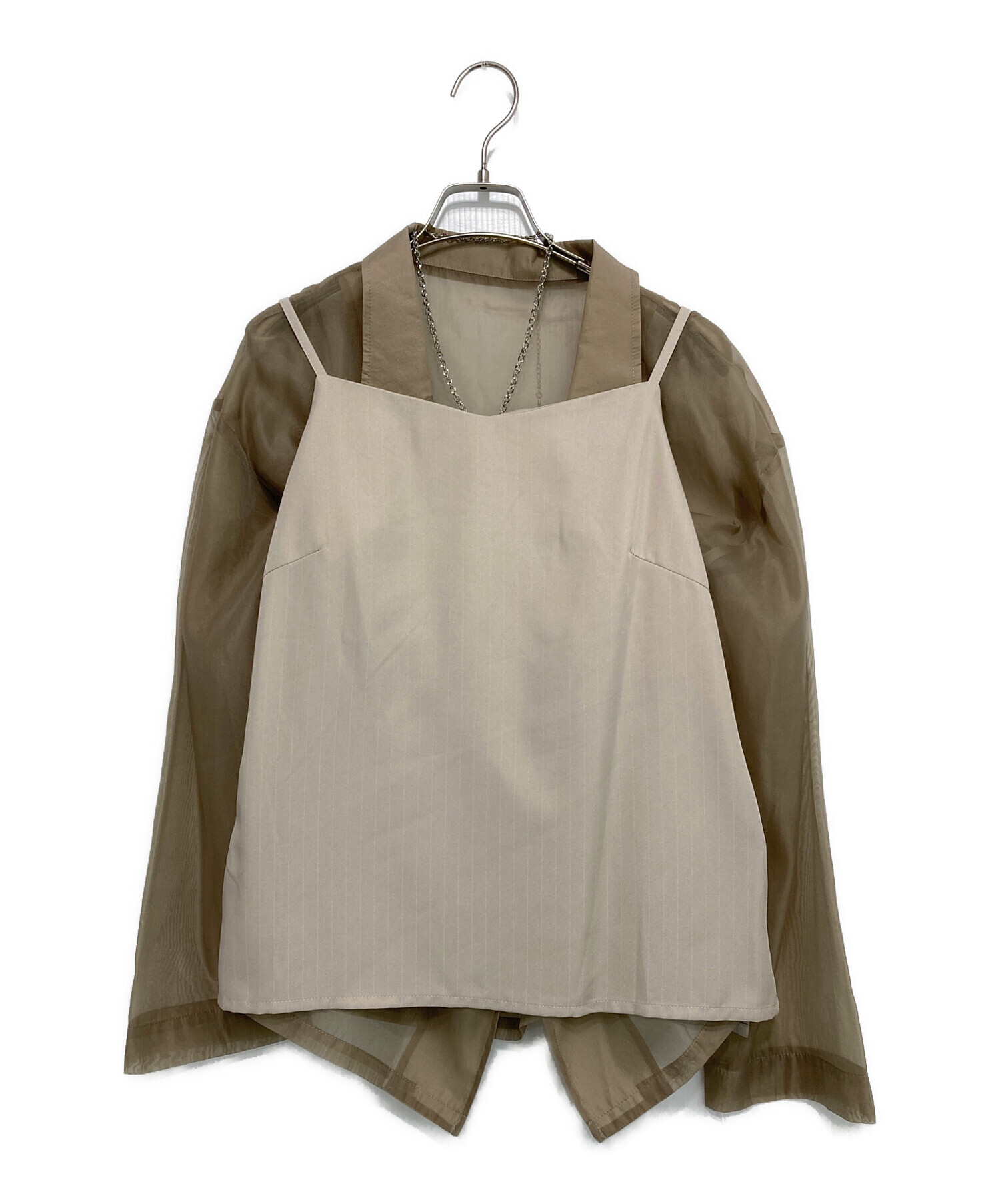 中古・古着通販】et.UNIVER (エトユニベール) 989 Pleats skirt sheer