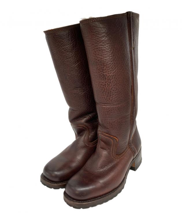 中古・古着通販】FRYE (フライ) 裏ボア ロングレザーブーツ ブラウン