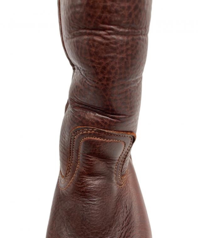 FRYE レザーブーツ ブラウン レディース 6M（約23.0cm） 中古・古着通販】FRYE (フライ) 裏ボア ロングレザーブーツ ブラウン