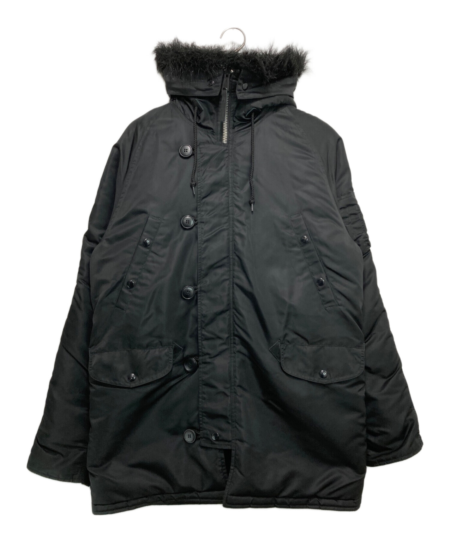 alpha B-3 フライトジャケット　ボア　古着　最終値下げ 中古・古着通販】ALPHA (アルファ) N-3B フライトジャケット ブラック