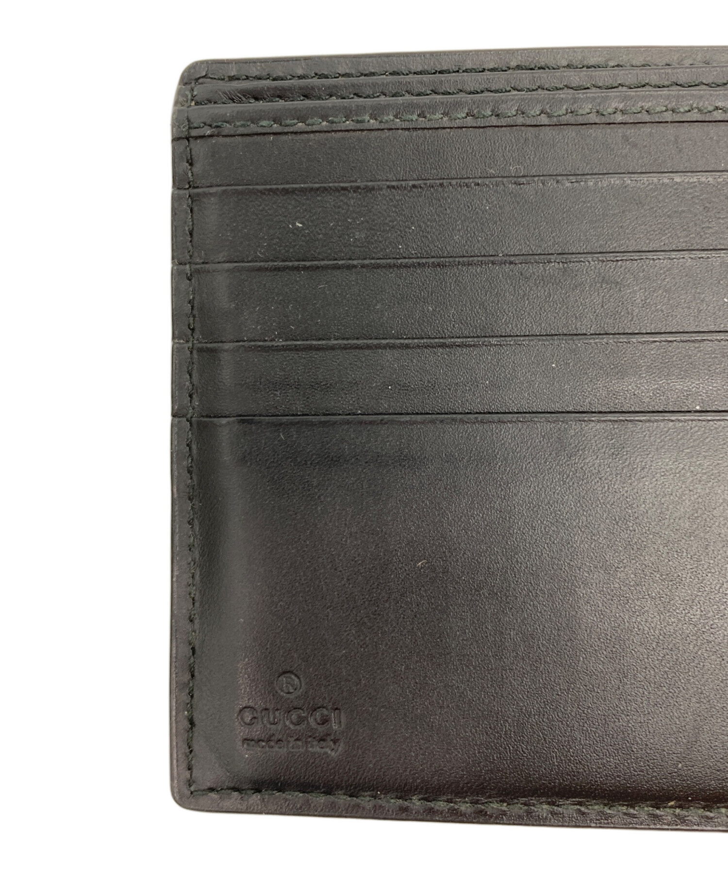 中古・古着通販】GUCCI (グッチ) GGスプリーム スネーク 2つ折り財布