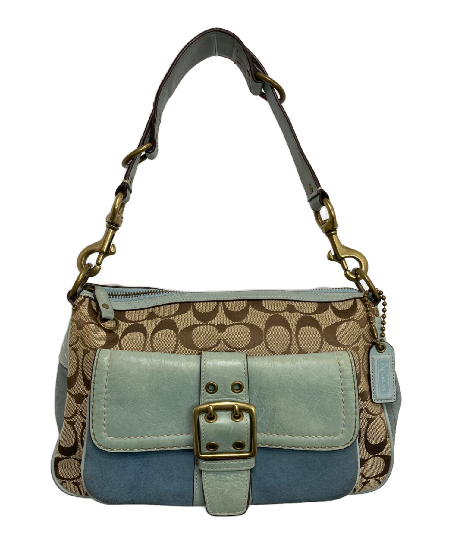 中古・古着通販】COACH (コーチ) ワンショルダーシグネチャーバッグ