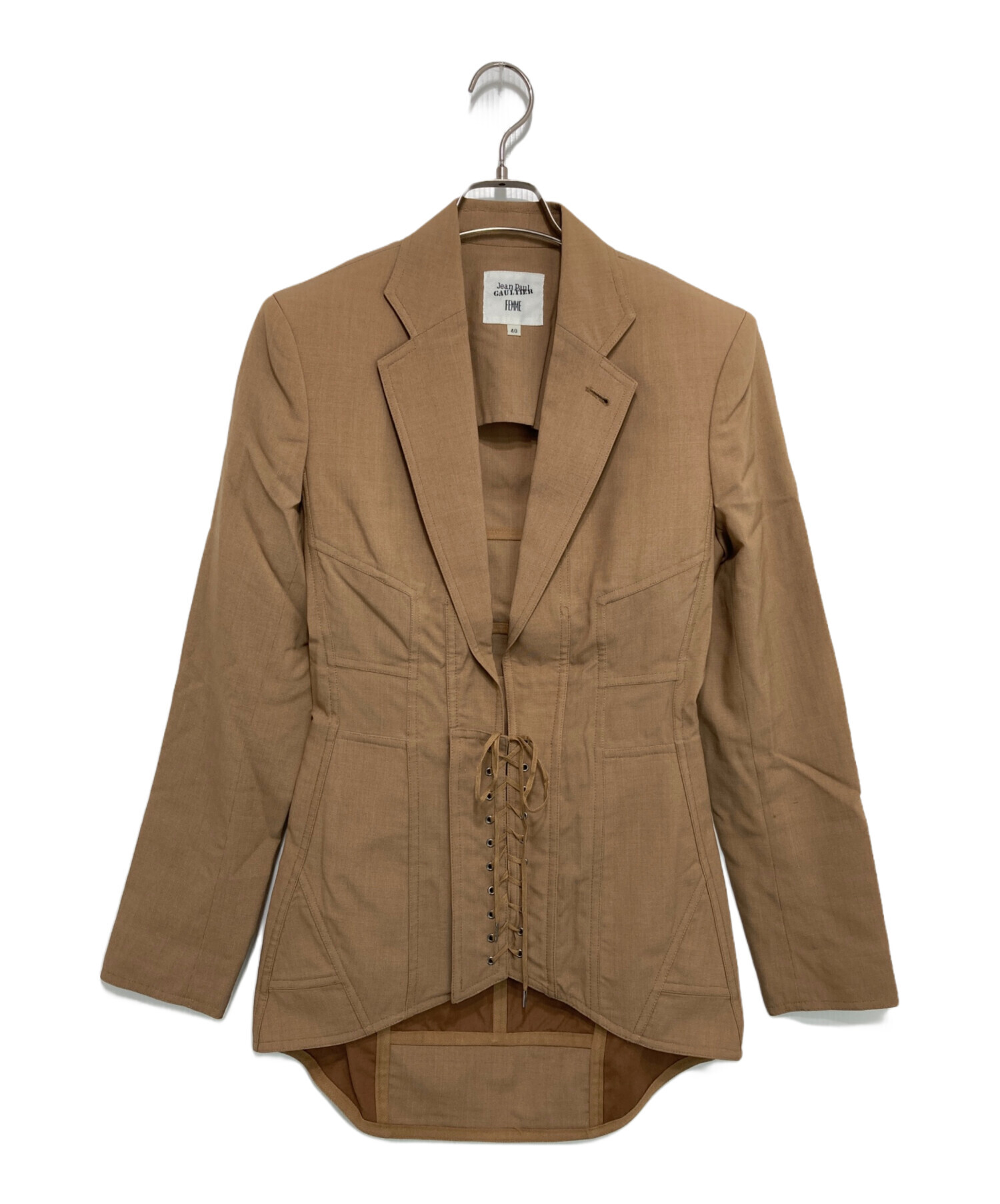 90s Jean Paul Gaultier ゴルチエ 刺繍テーラードジャケット 中古・古着通販】Jean Paul Gaultier FEMME (ジャンポールゴルチエ