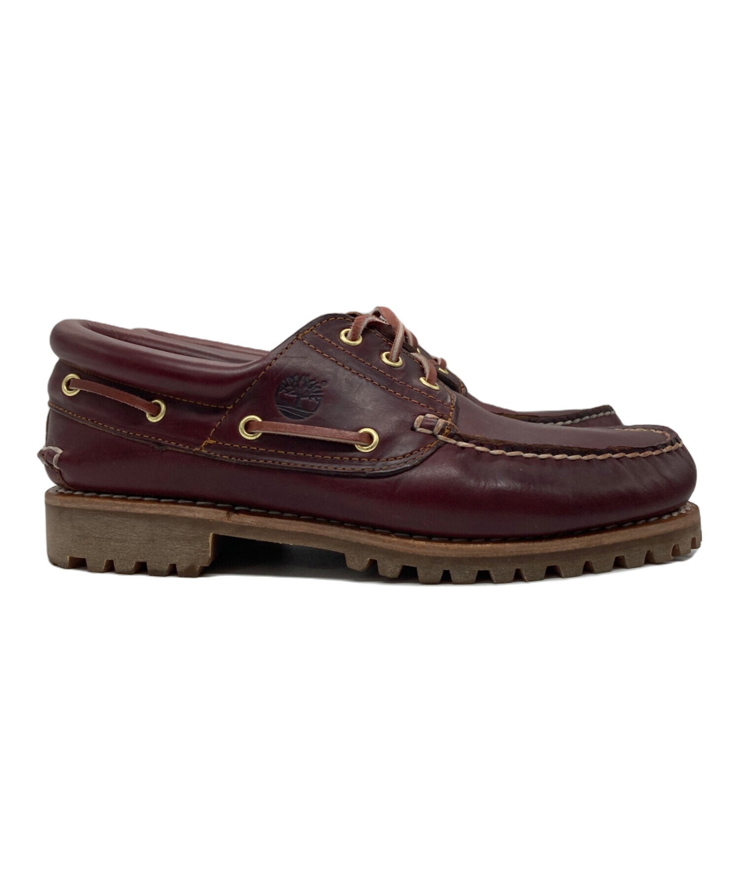〖本日のみ13000円〗Timberland バーガンディ 中古・古着通販】Timberland (ティンバーランド) 3-EYE BOAT SHOE
