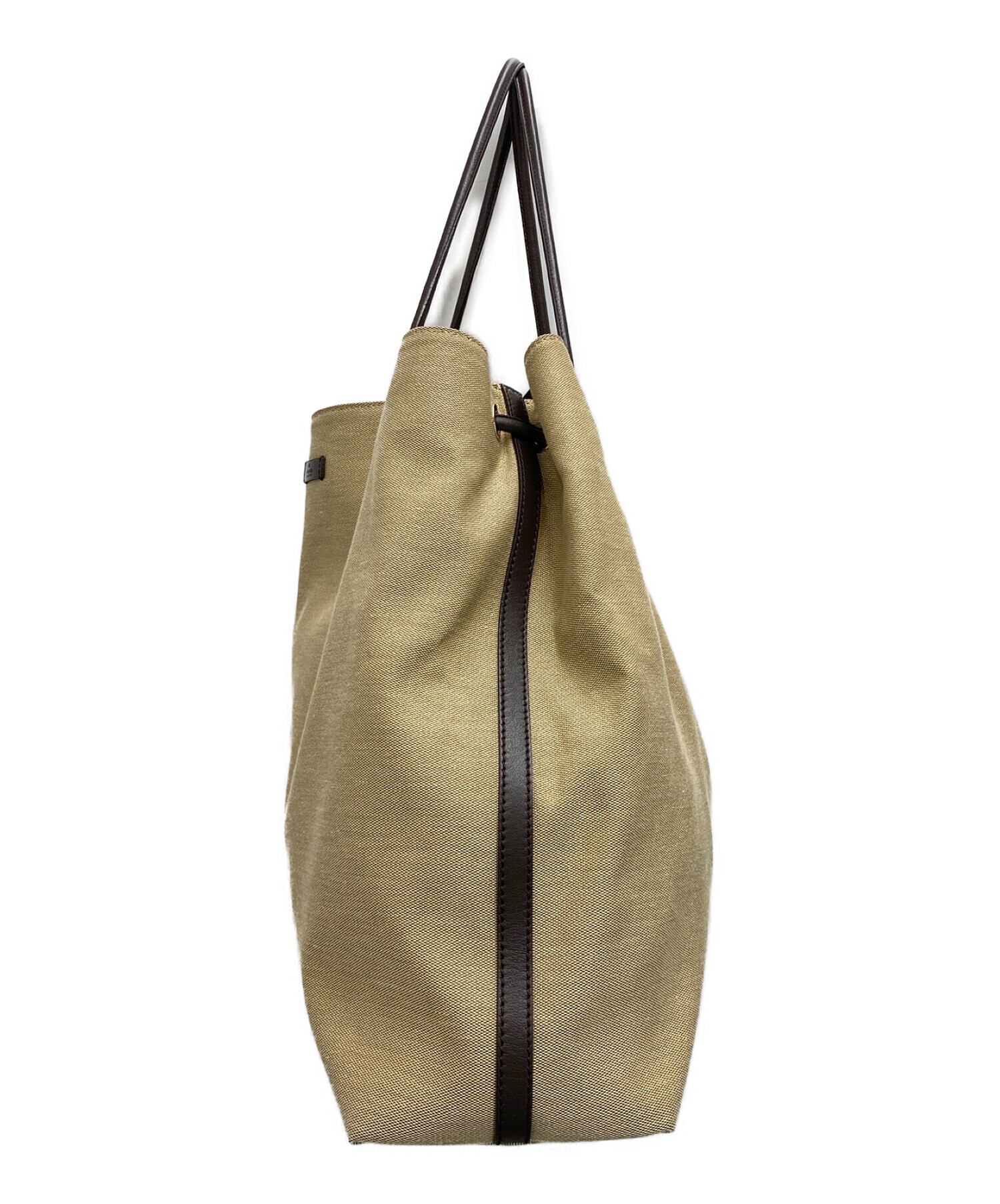 中古・古着通販】GUCCI (グッチ) キャンバストートバッグ ベージュ