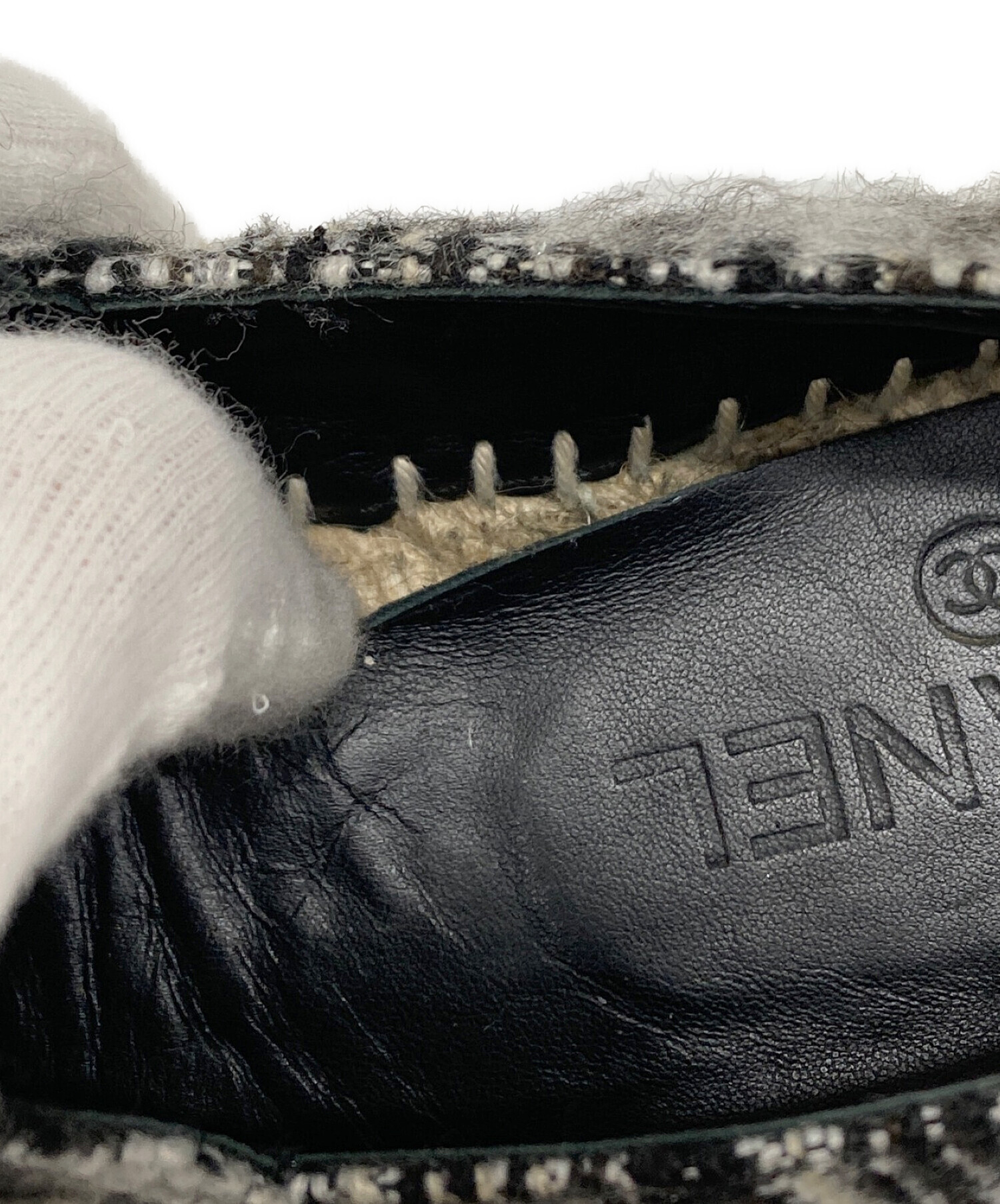 中古・古着通販】CHANEL (シャネル) ココマークツイードエスパドリーユ