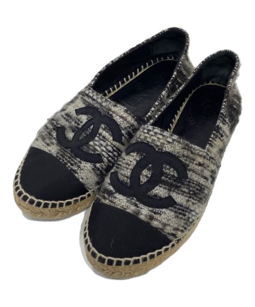 中古・古着通販】CHANEL (シャネル) ココマークツイードエスパドリーユ