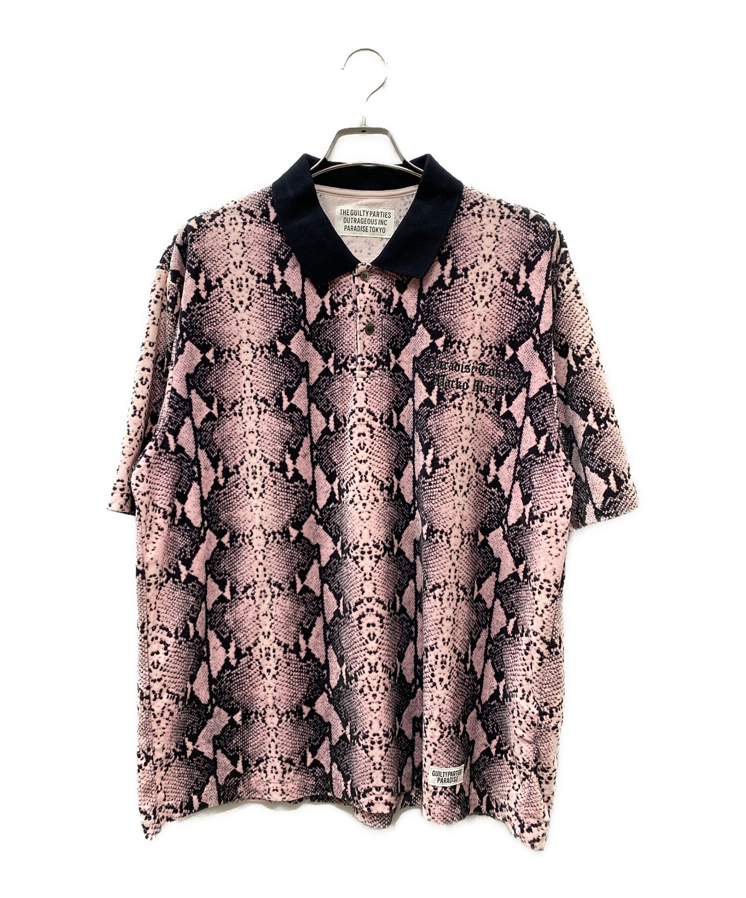 中古・古着通販】WACKO MARIA (ワコマリア) 22SS PYTHON VELOUR POLO 