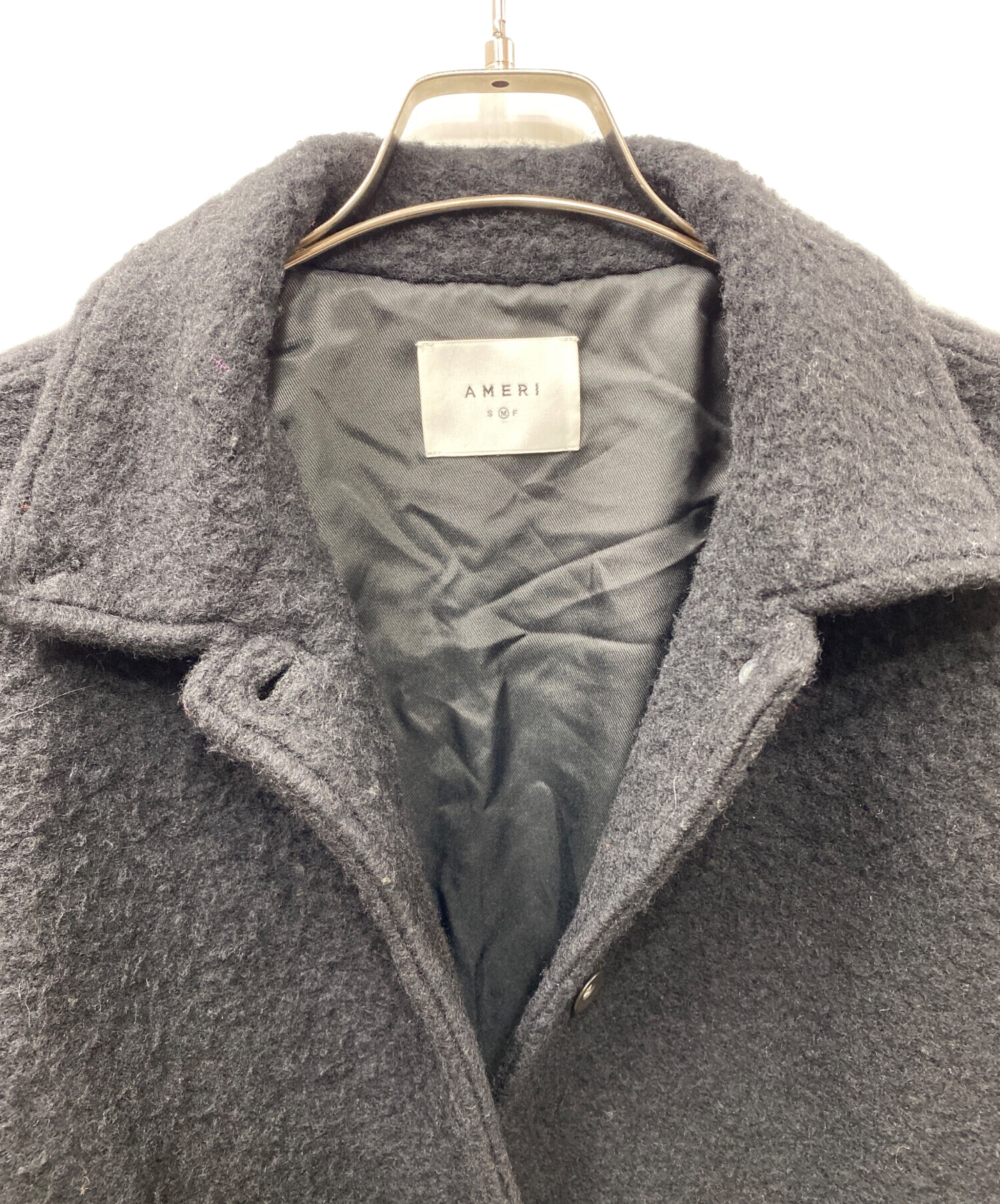 中古・古着通販】Ameri (アメリ) NAPPING WOOL SHIRT JACKET ナッ