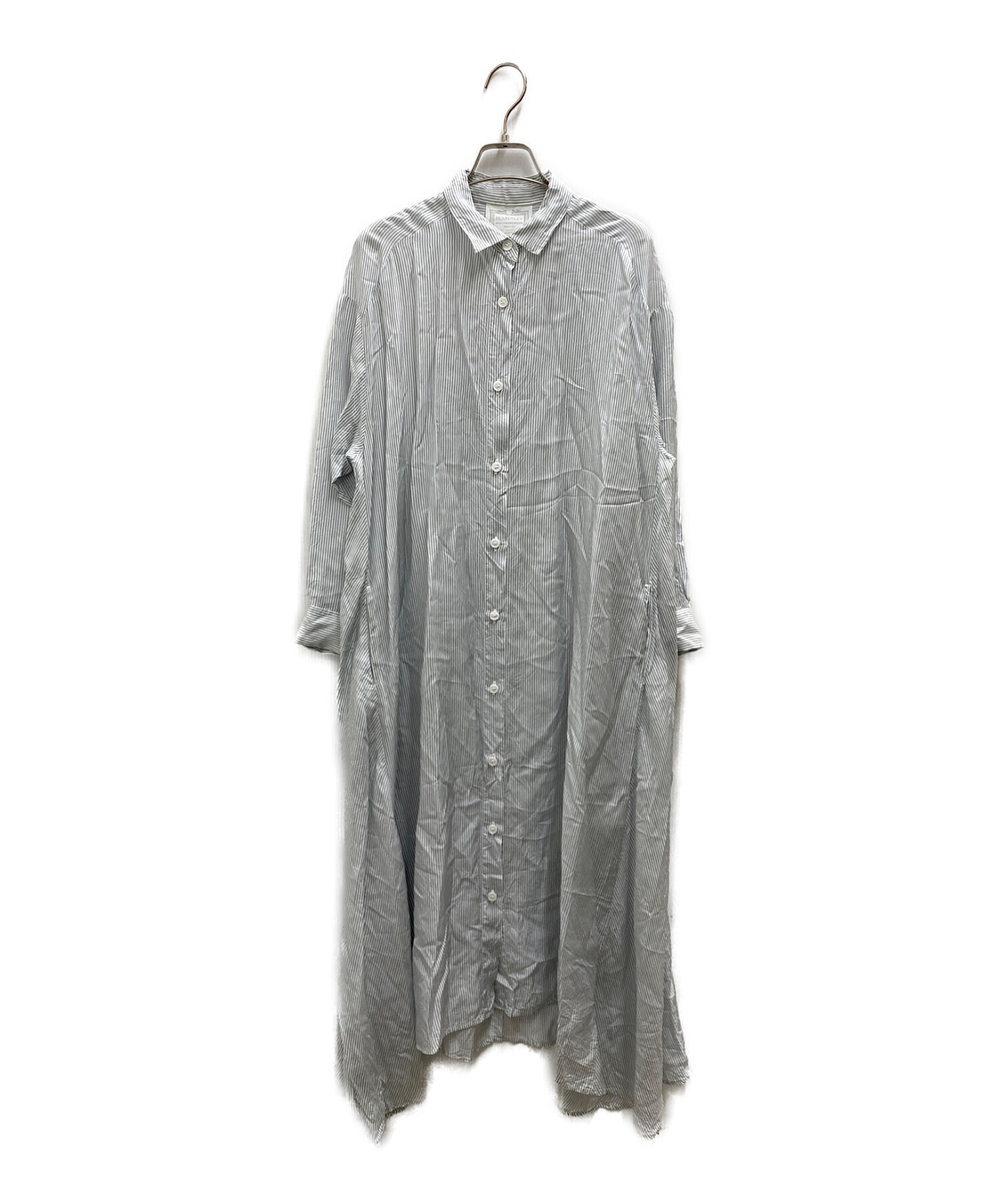 中古・古着通販】BEARDSLEY (ビアズリー) ストライプシャツワンピース 