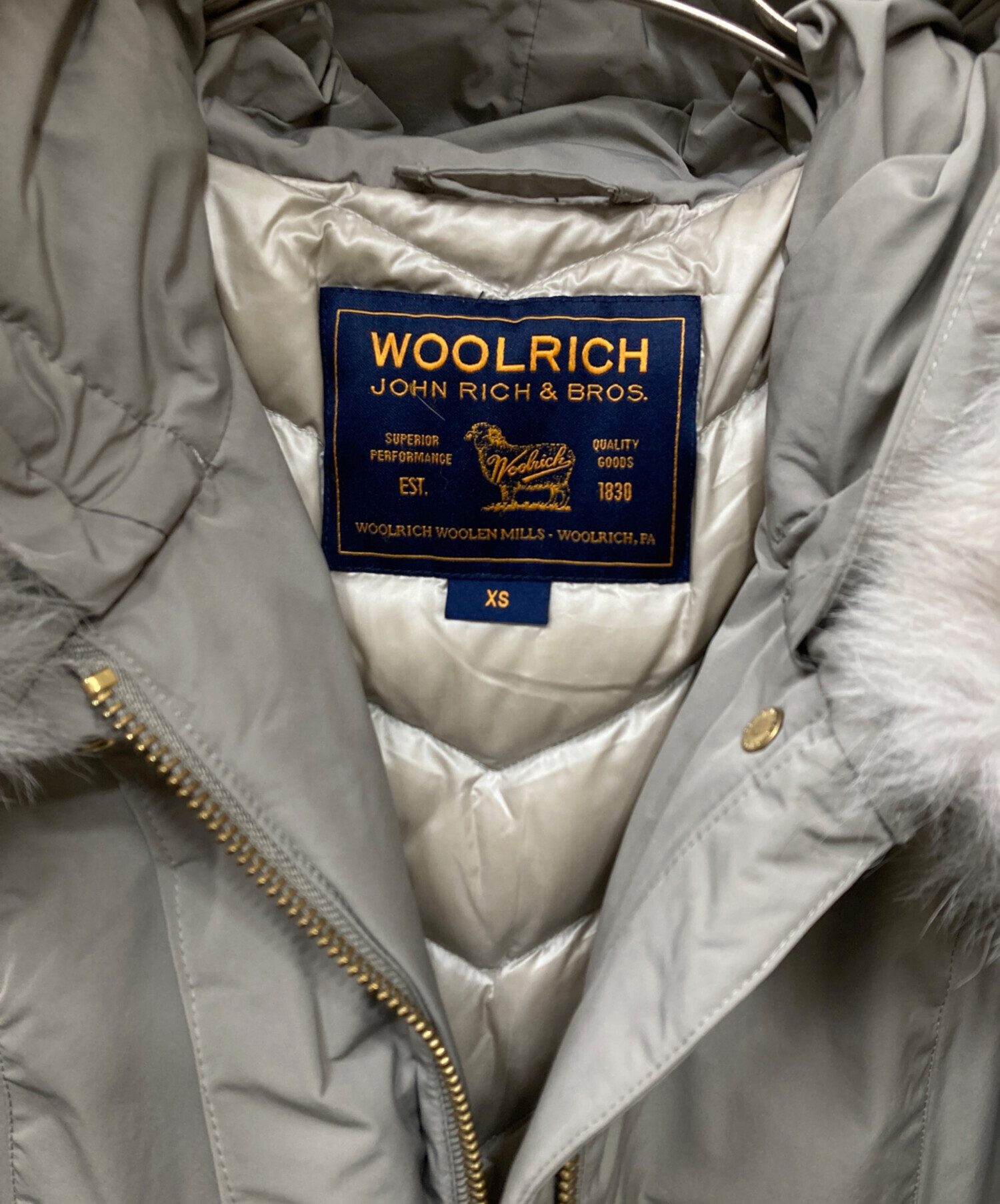 【中古】ウールリッチ WOOLRICH JOHN RICH＆ BROS. コート ロング丈 フード XS ベージュ 1601030 /AN45 レディース 中古・古着通販】WOOLRICH (ウールリッチ) BOWBRIDGE COAT ボウ