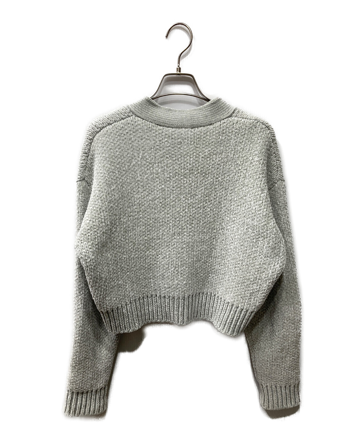 中古・古着通販】KITH (キス) クロップドVネックカーディガン グリーン 