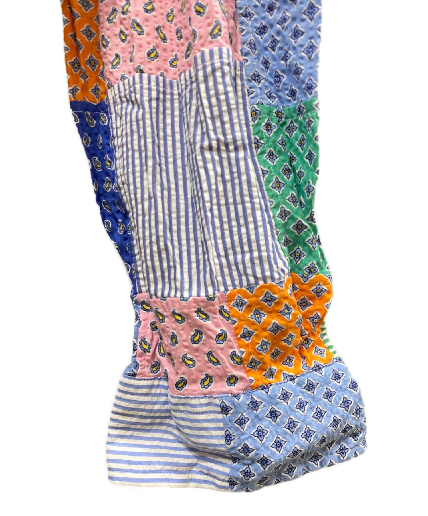 ラルフローレン パッチワーク　ラガーシャツ　マルチカラー　Lサイズ ラルフローレン パッチワーク ラガーシャツ マルチカラー Lサイズ