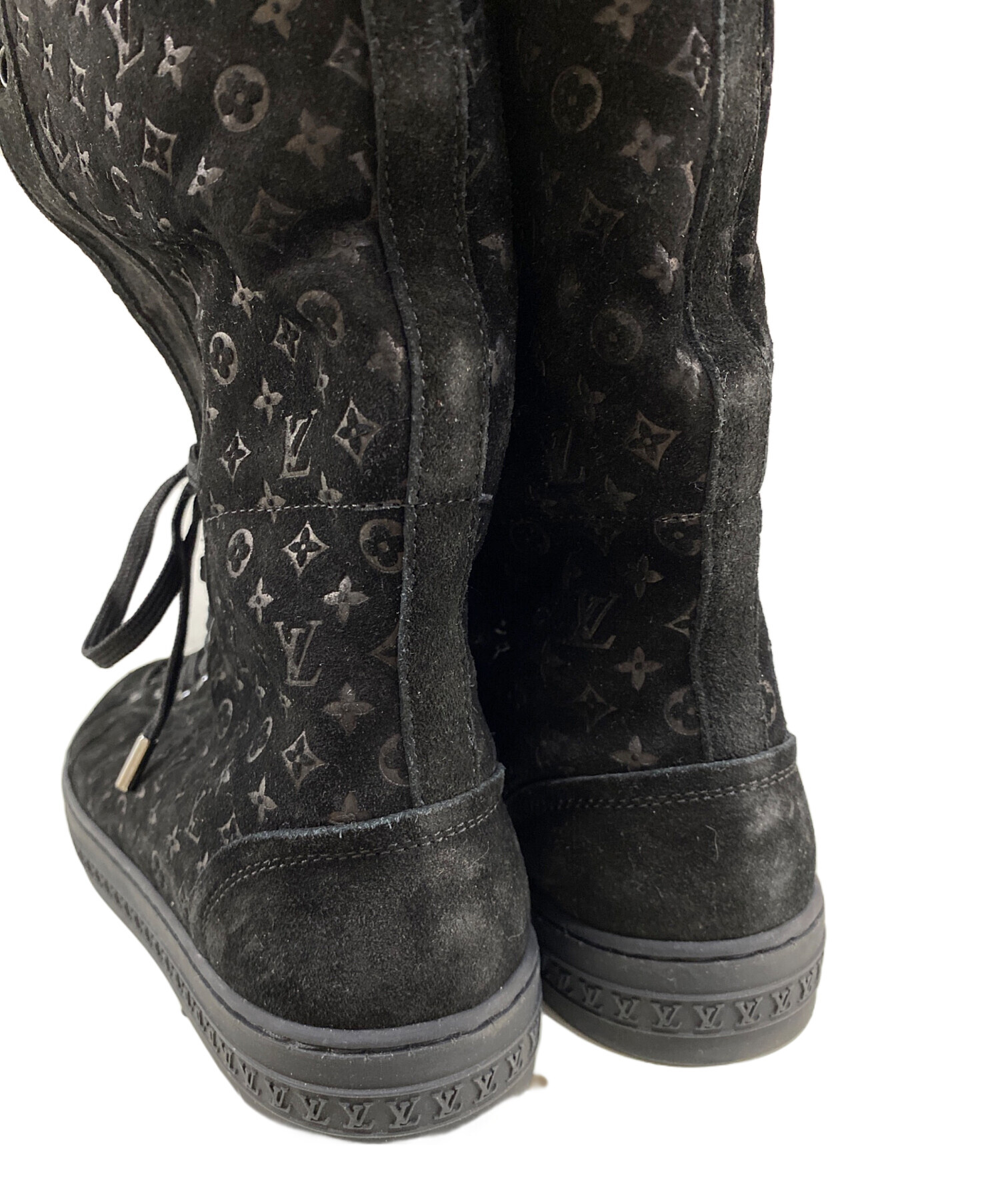 LOUIS VUITTON ルイヴィトン　ブーツ　シューズ　モノグラム　38 中古・古着通販】LOUIS VUITTON (ルイ ヴィトン) モノグラム