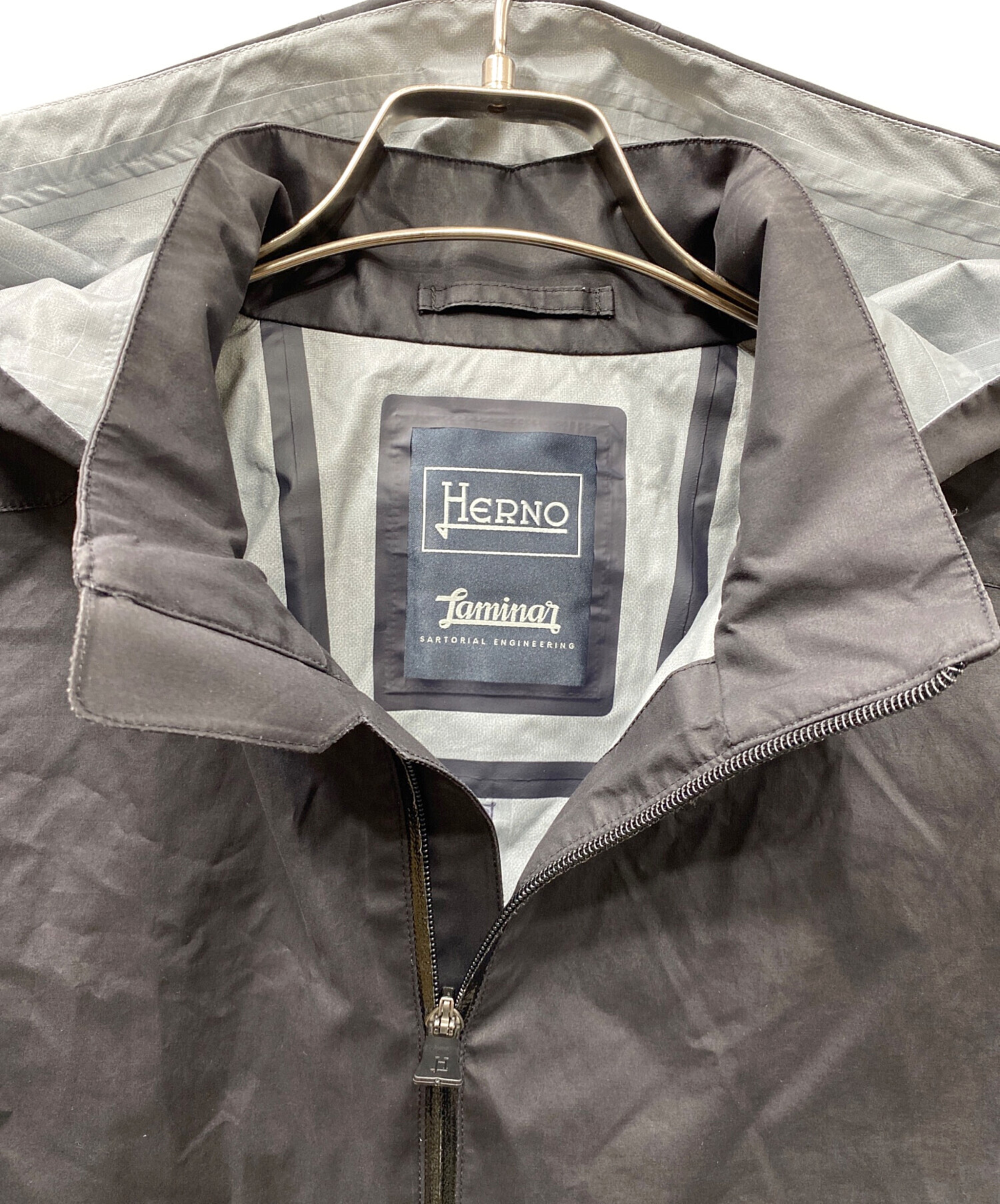 中古・古着通販】HERNO (ヘルノ) ラミナーナイロンパーカー ブラック  