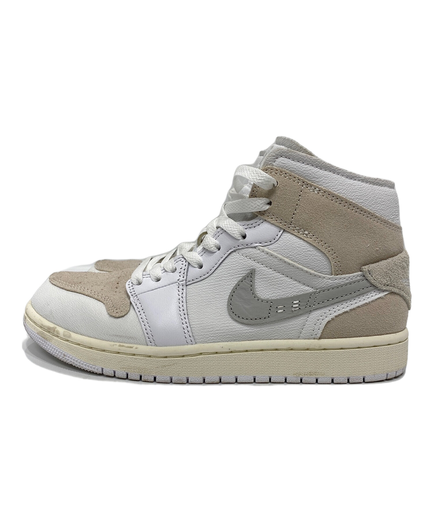 中古・古着通販】NIKE (ナイキ) AIR Jordan 1 MID SE Craft ホワイト 