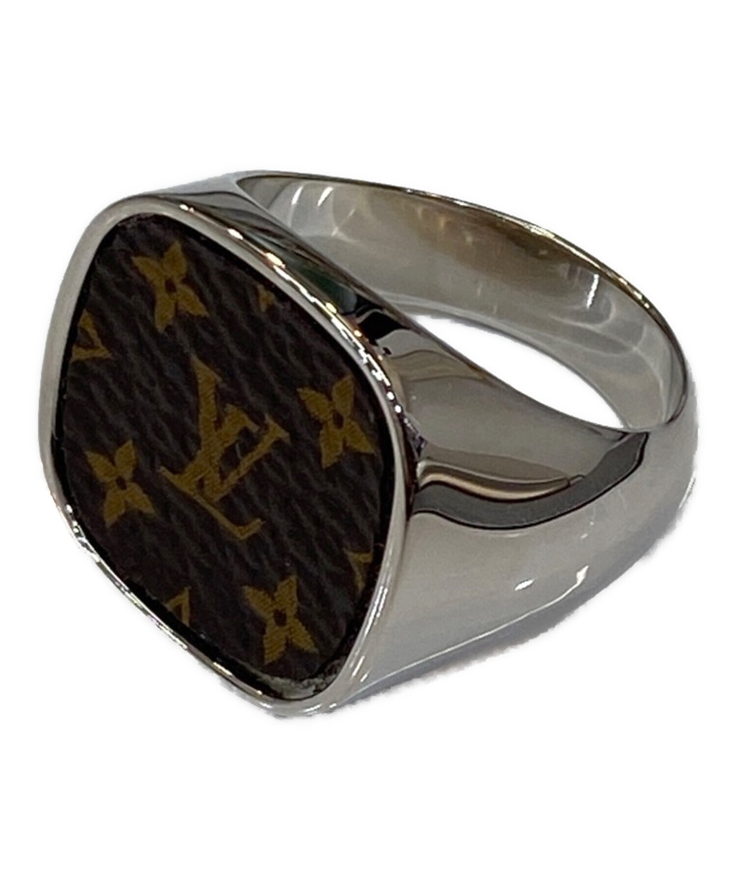 LOUIS VUITTON バーグ モノグラム パドロック リング M