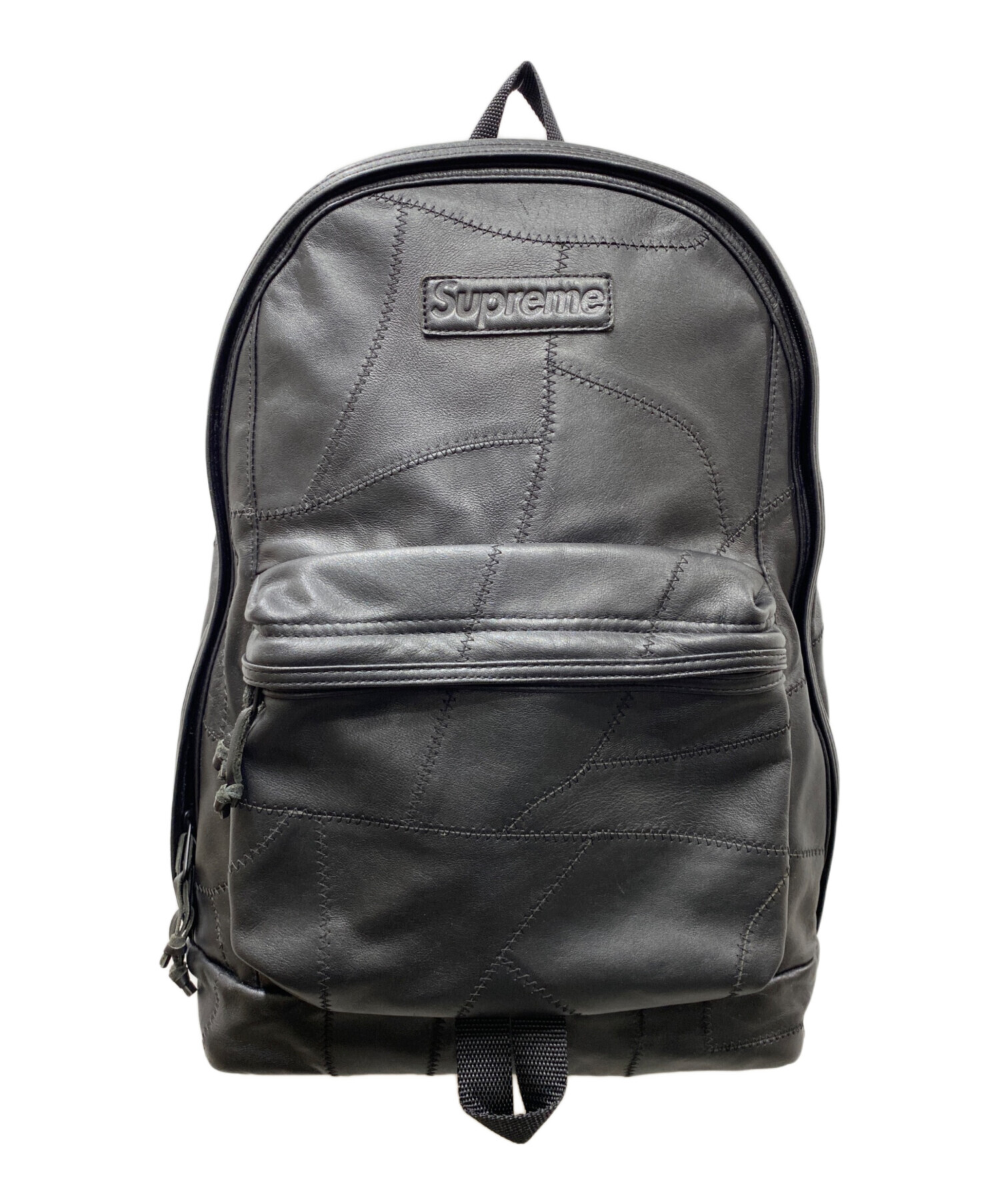 バッグ 19AW Supreme Patchwork Leather Backpack org.jpg