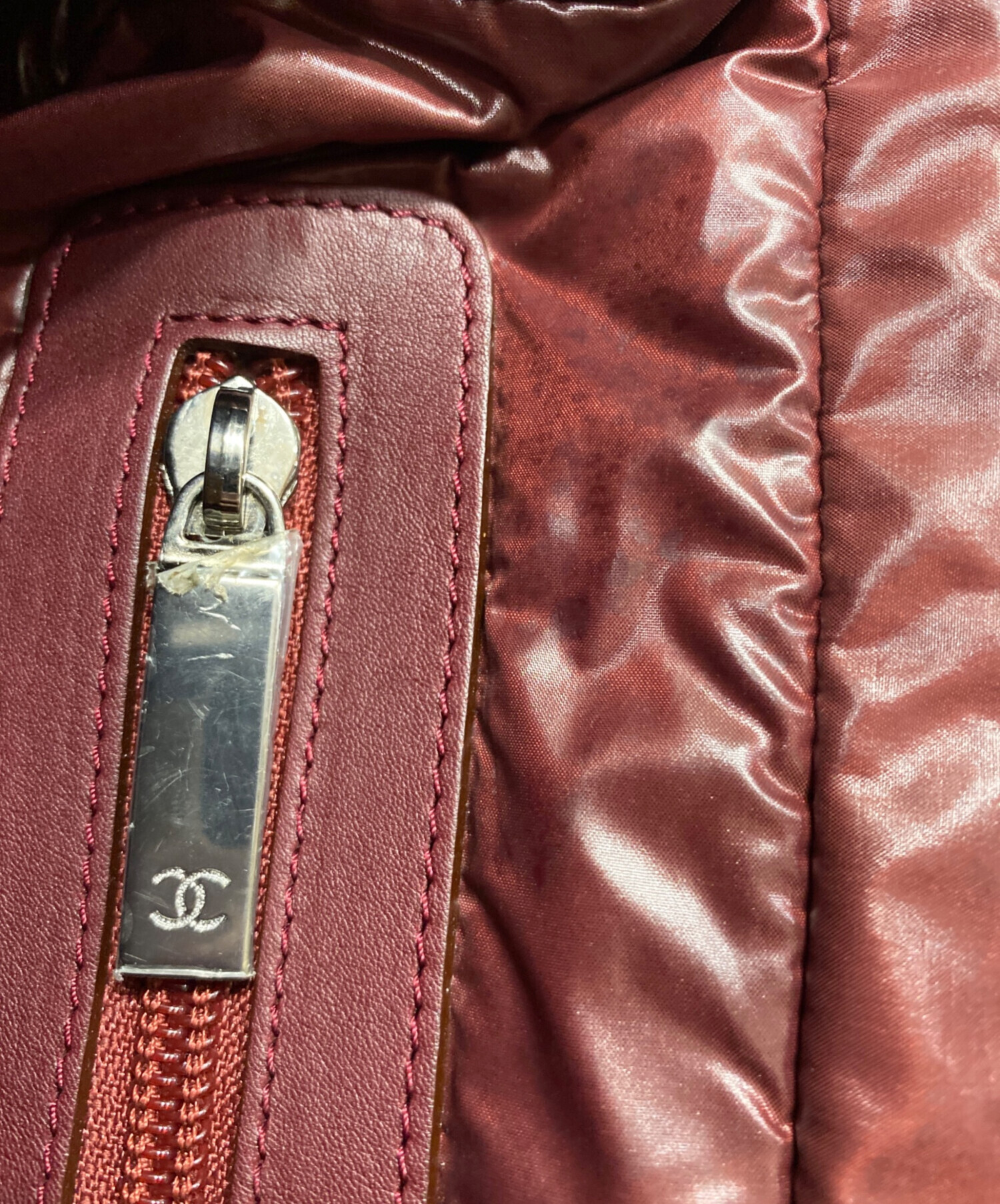 ✨シャネル✨未使用(訳あり)色変酷い ・ブラウン レザー キルティング バッグ CHANEL(シャネル) / ココ・コクーン/キルティングショッピングバッグ