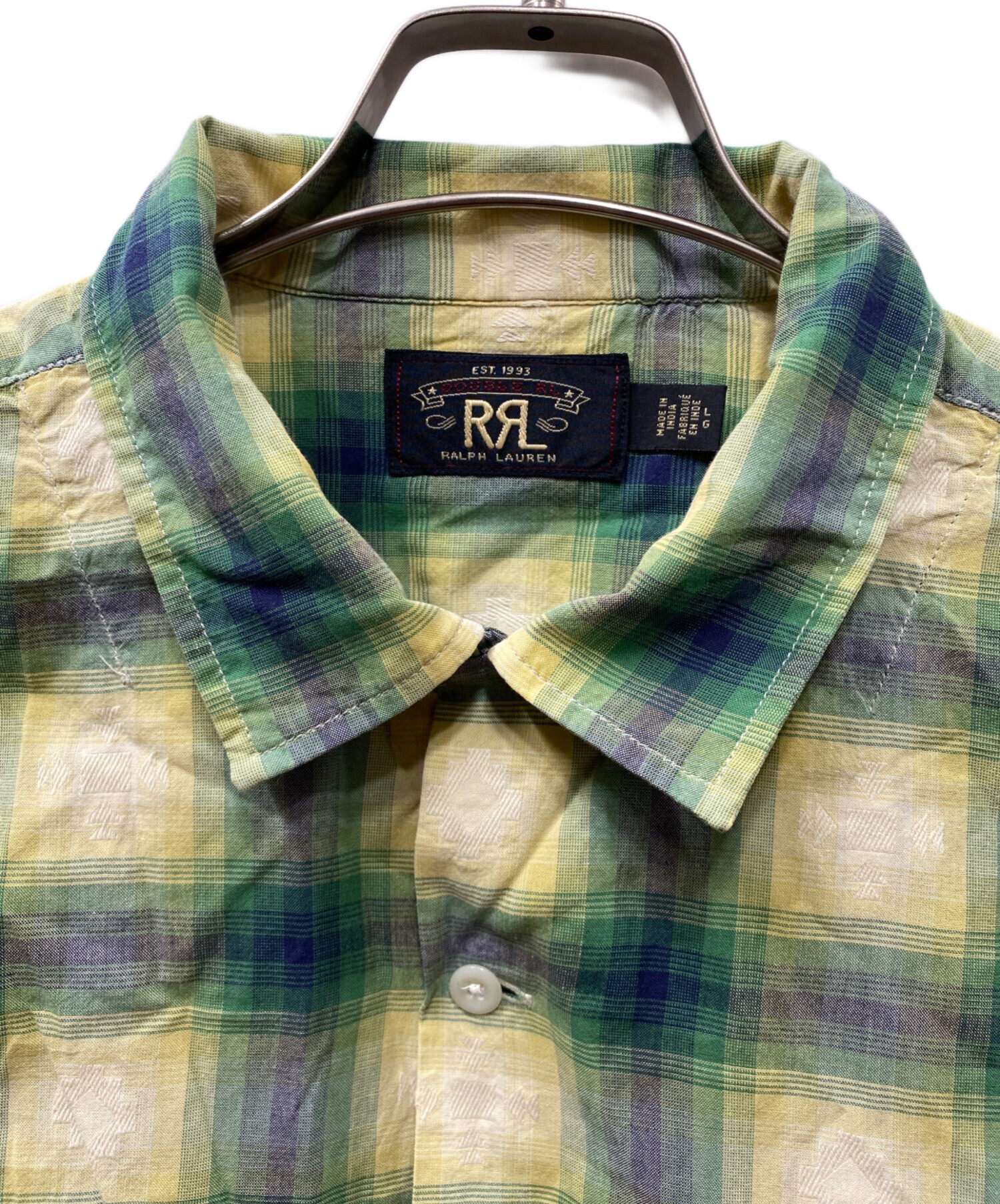 中古・古着通販】RRL (ダブルアールエル) オンブレチェックオープン 