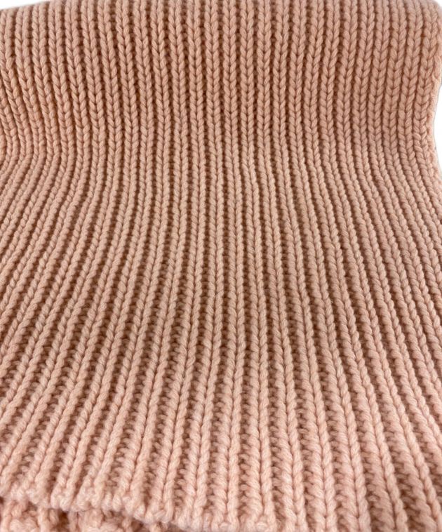 最終価格　basrange リブニットマフラー　pink 中古・古着通販】BASERANGE (ベースレンジ) リブニットマフラー ピンク