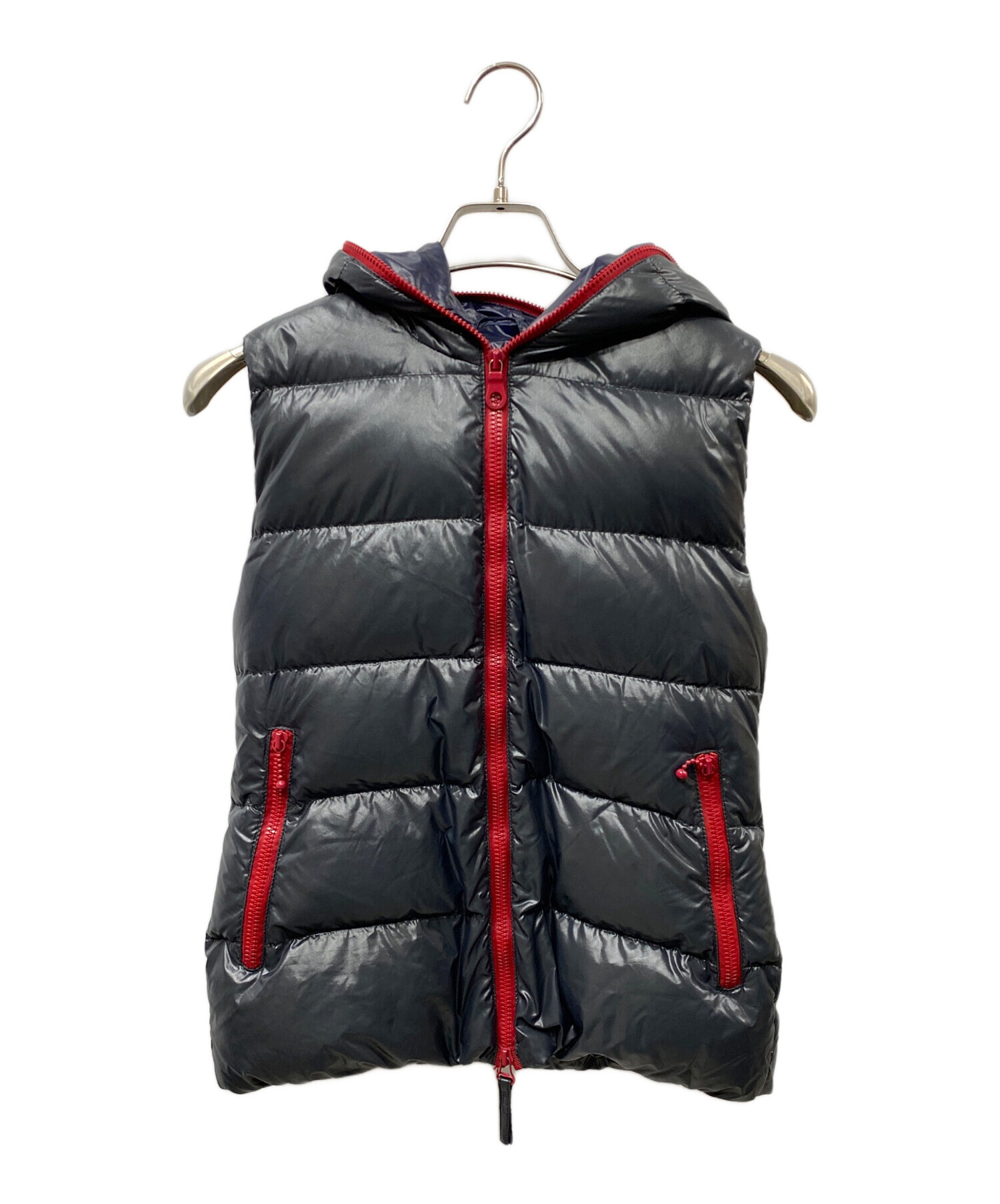 デュベティカ ウール ダウンベスト 40 グレー DUVETICA レディース 古着