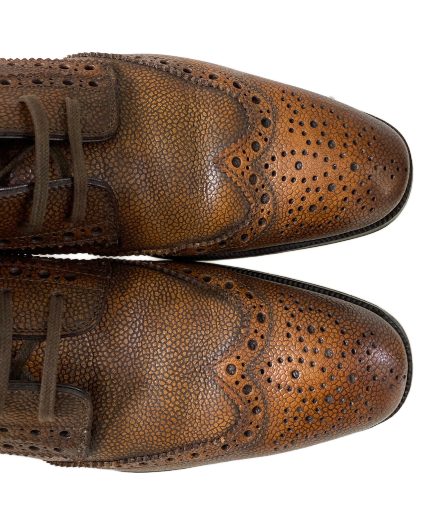 NY購入 TOM FORD ダークブラウン ブーツ 8 27cm 中古・古着通販】TOM FORD (トムフォード) ウイングチップブーツ