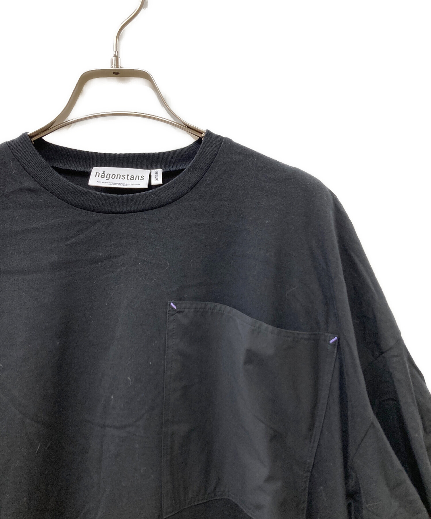 トップス nagonstans drawstring balloon T-shirt M 中古・古着通販】nagonstans (ナゴンスタンス) drawstring balloon t