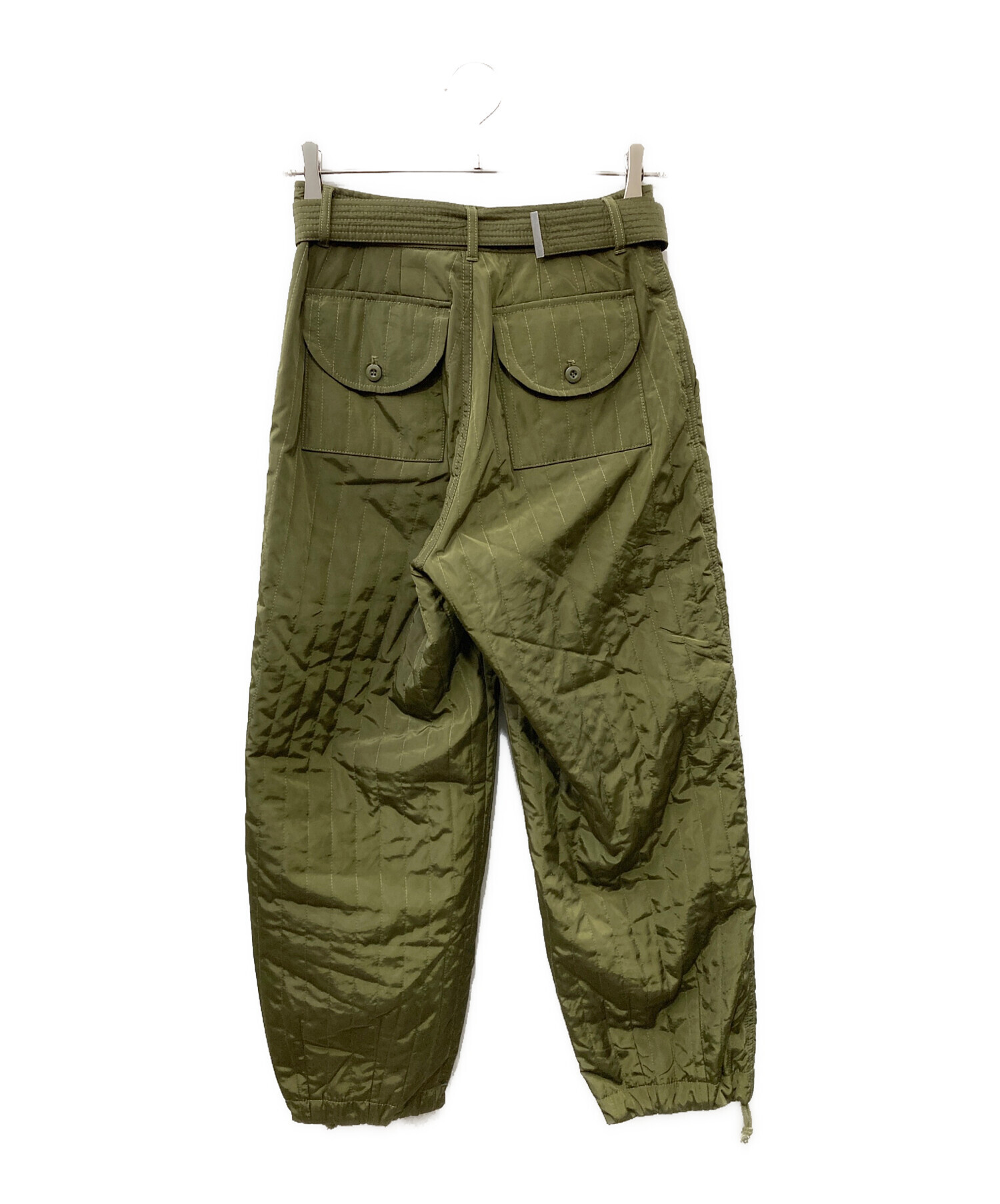 中古・古着通販】AMERI (アメリ) キルティングベルテッドパンツ