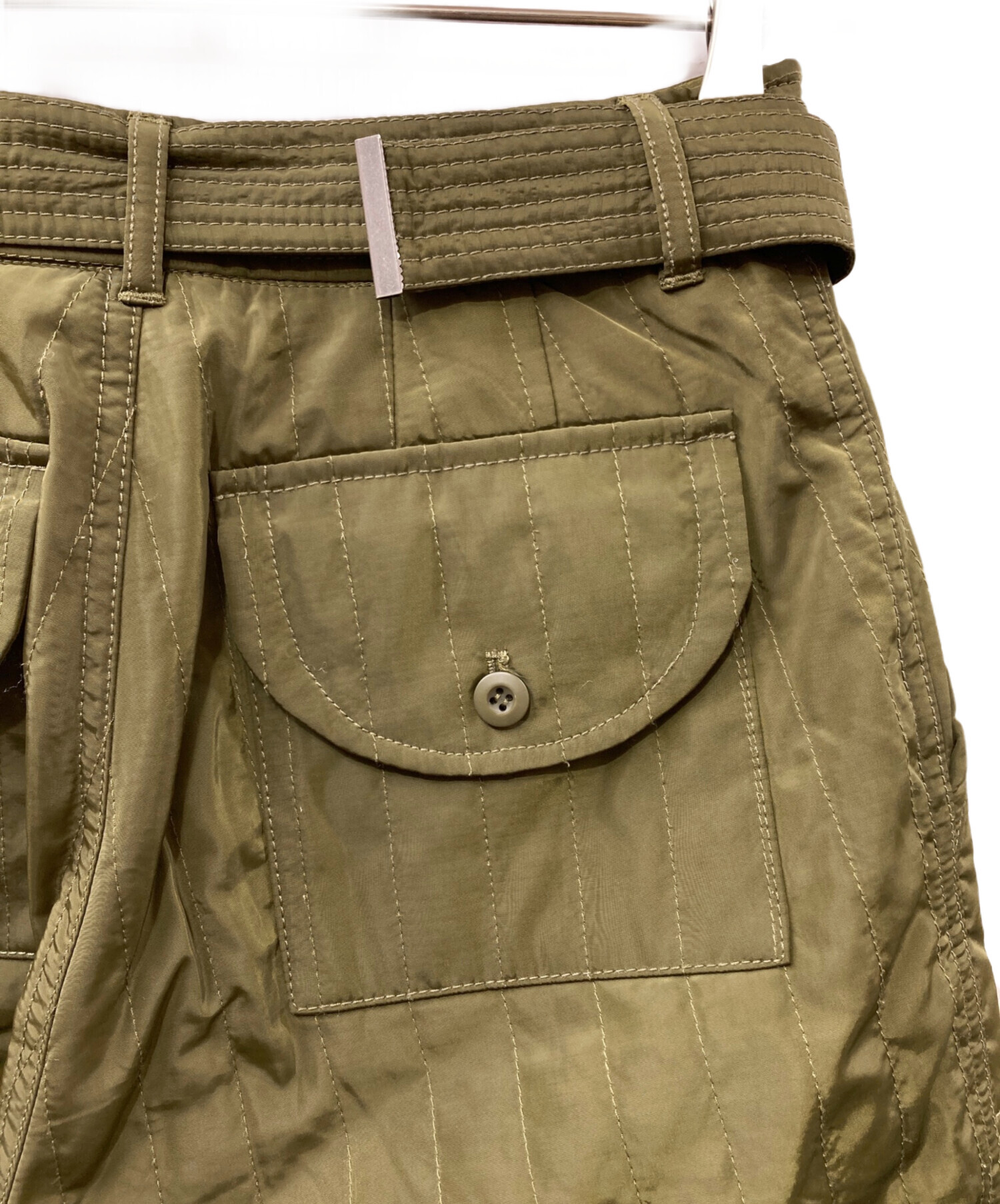 中古・古着通販】AMERI (アメリ) キルティングベルテッドパンツ