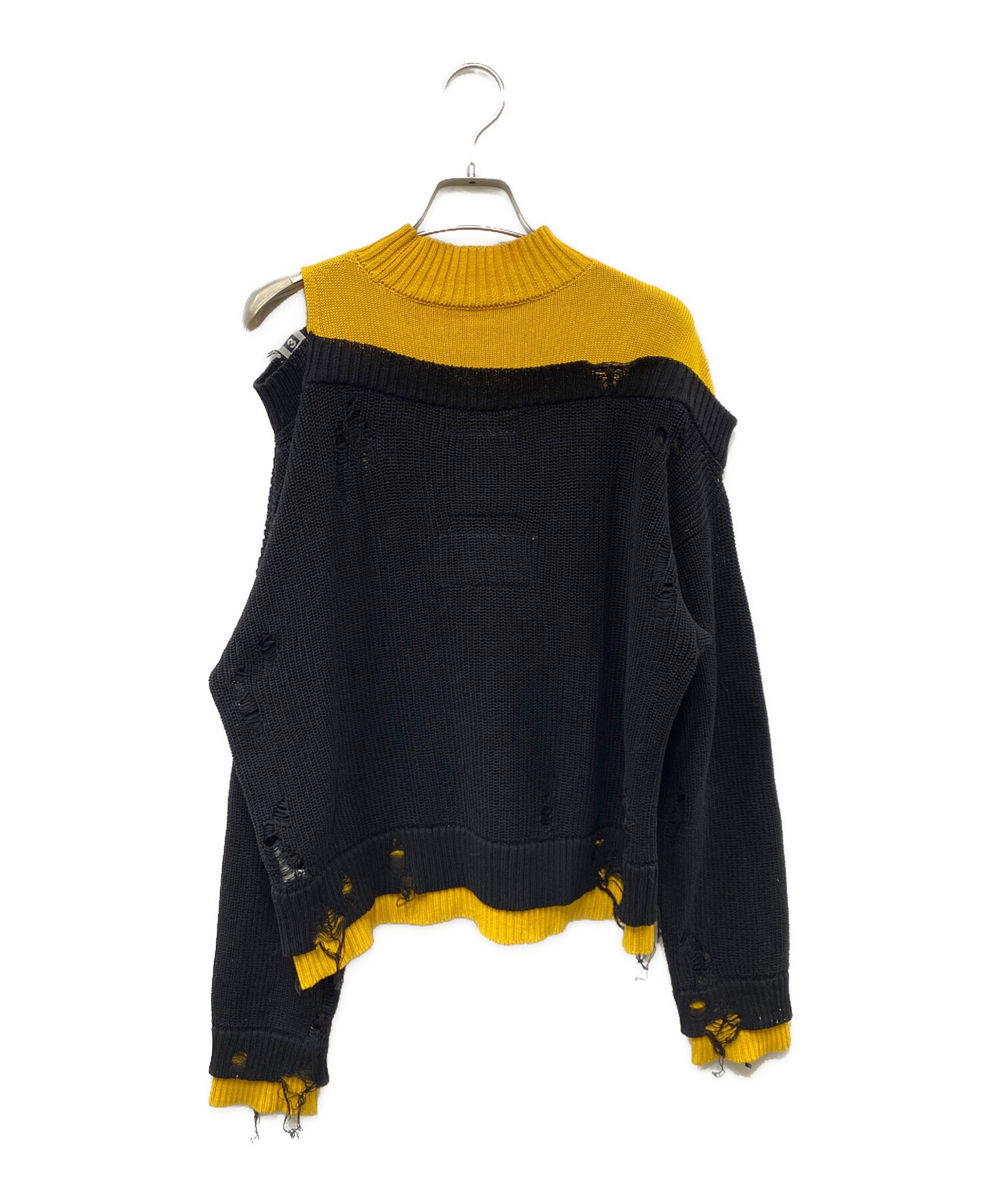 24SS maison mihara yasuhiro ラメ レイヤード 長袖 中古・古着通販