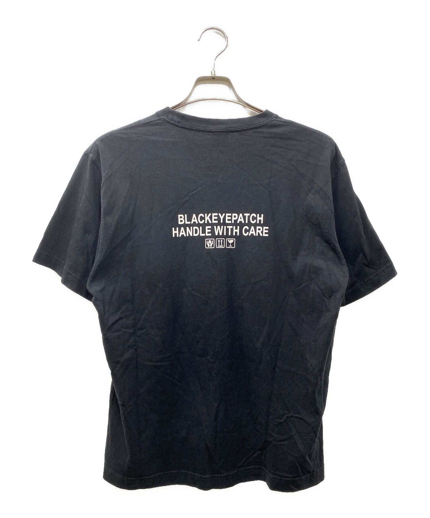 中古・古着通販】BlackEyePatch (ブラックアイパッチ) 取扱注意ロゴTee 