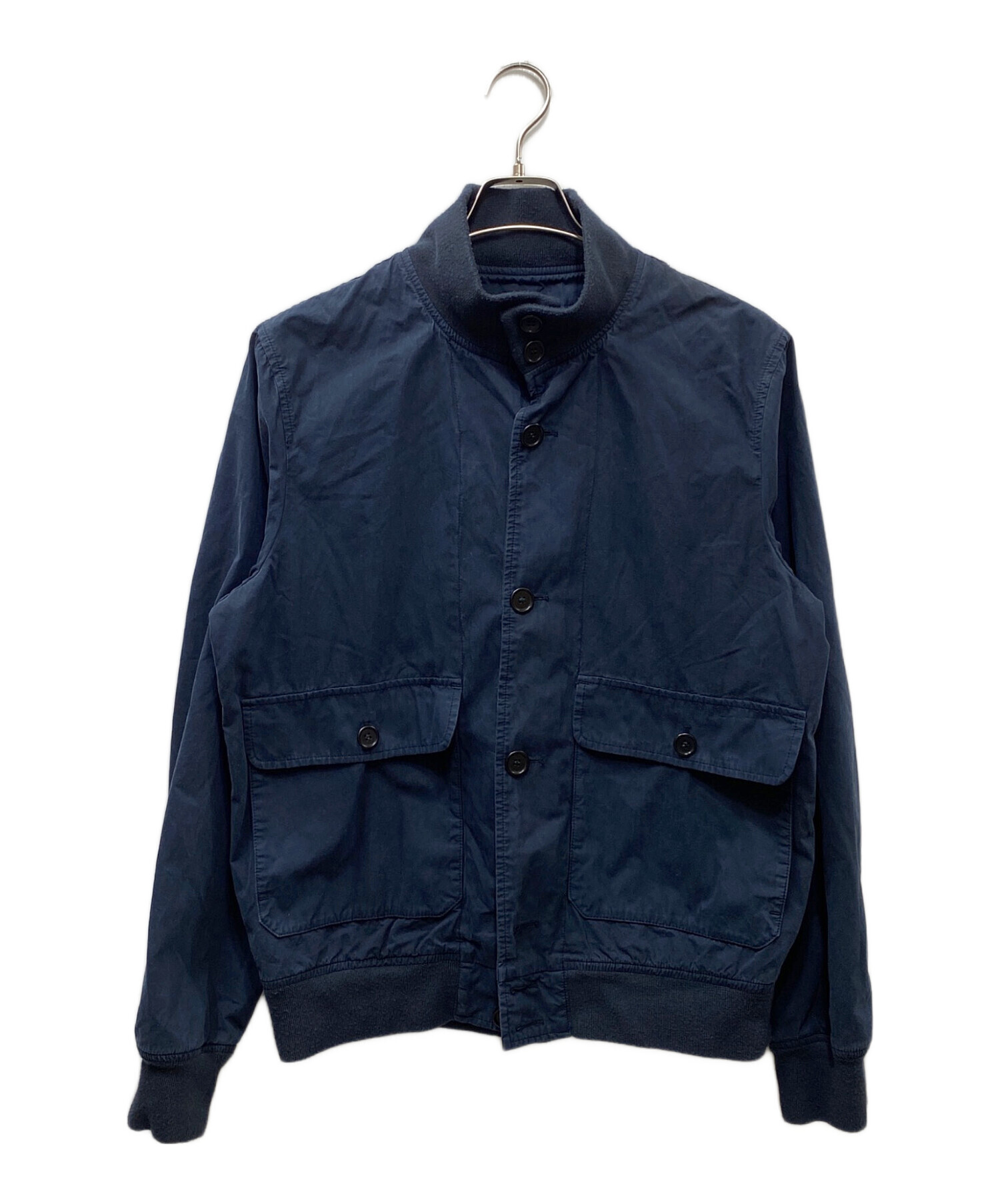 中古・古着通販】ASPESI (アスペジ) シャツジャケット ネイビー サイズ 