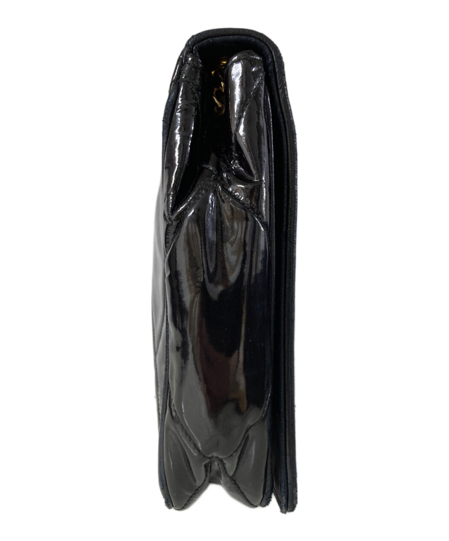 中古・古着通販】CHANEL (シャネル) エナメルチェーンショルダーバッグ