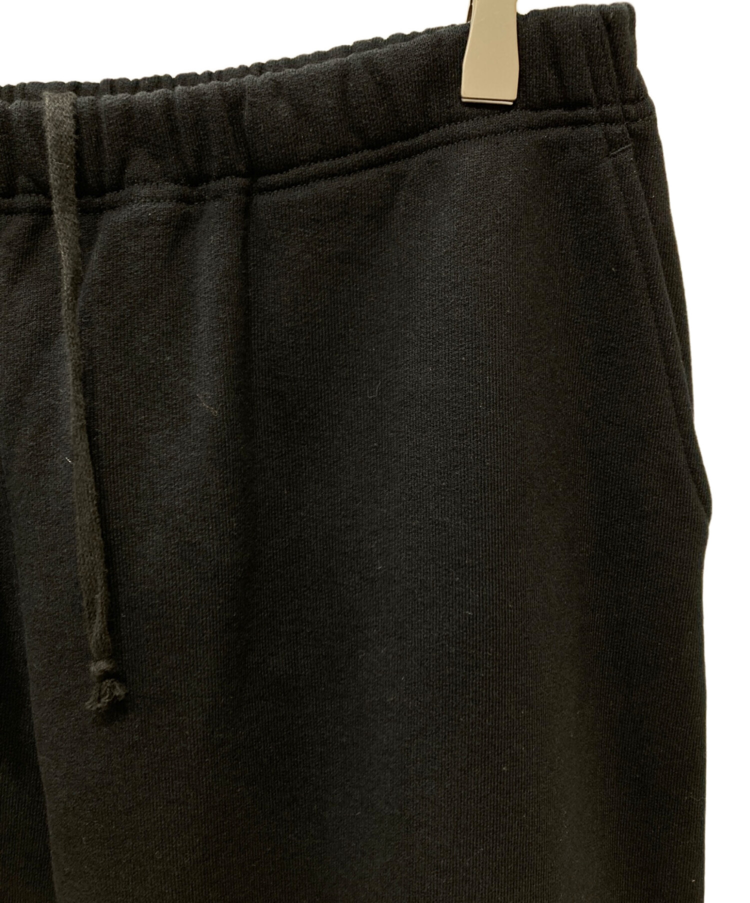 中古・古着通販】COMOLI (コモリ) 24AW コットン裏毛パンツ ブラック 