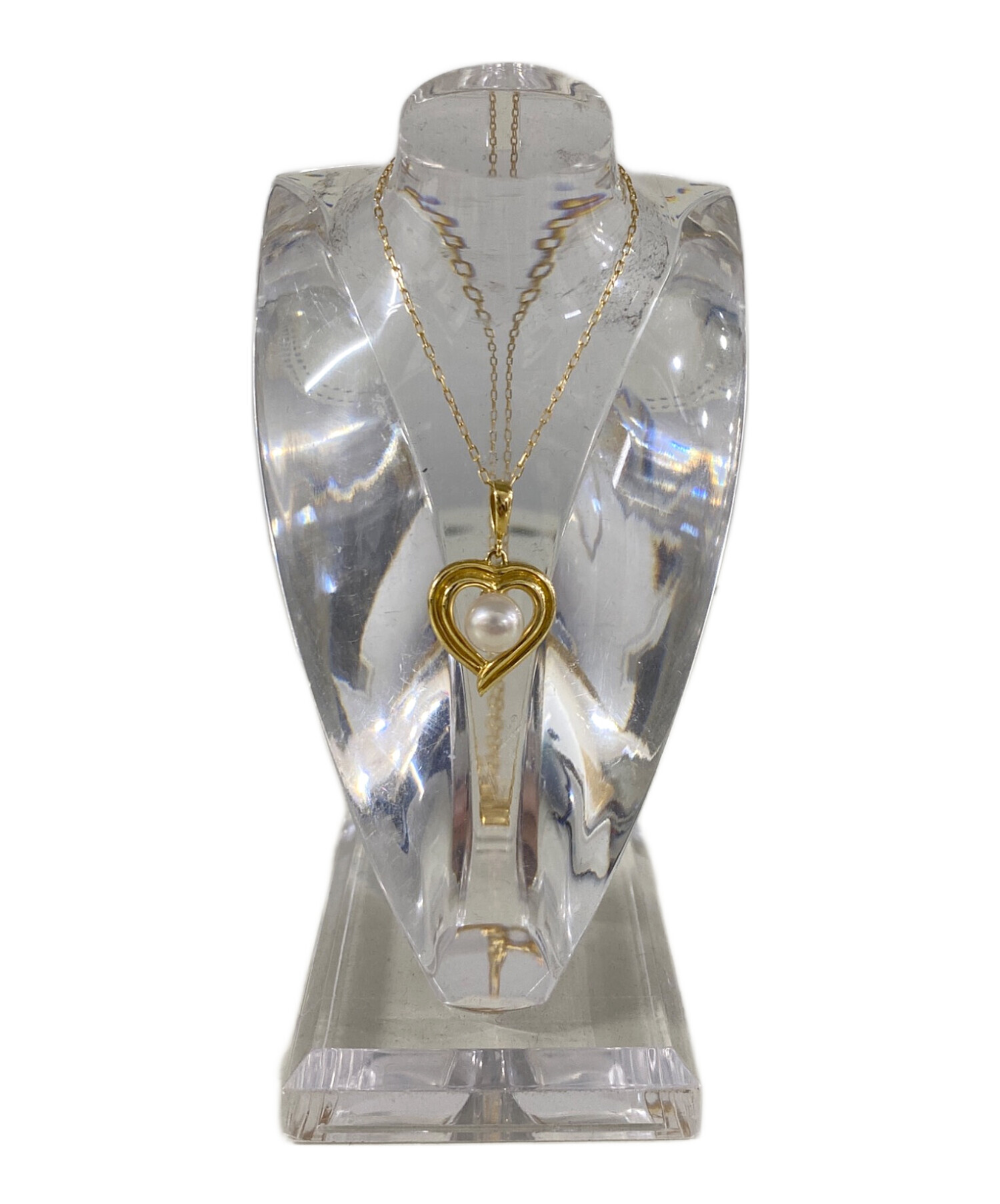 中古・古着通販】MIKIMOTO (ミキモト) K18 オープンハート パール 