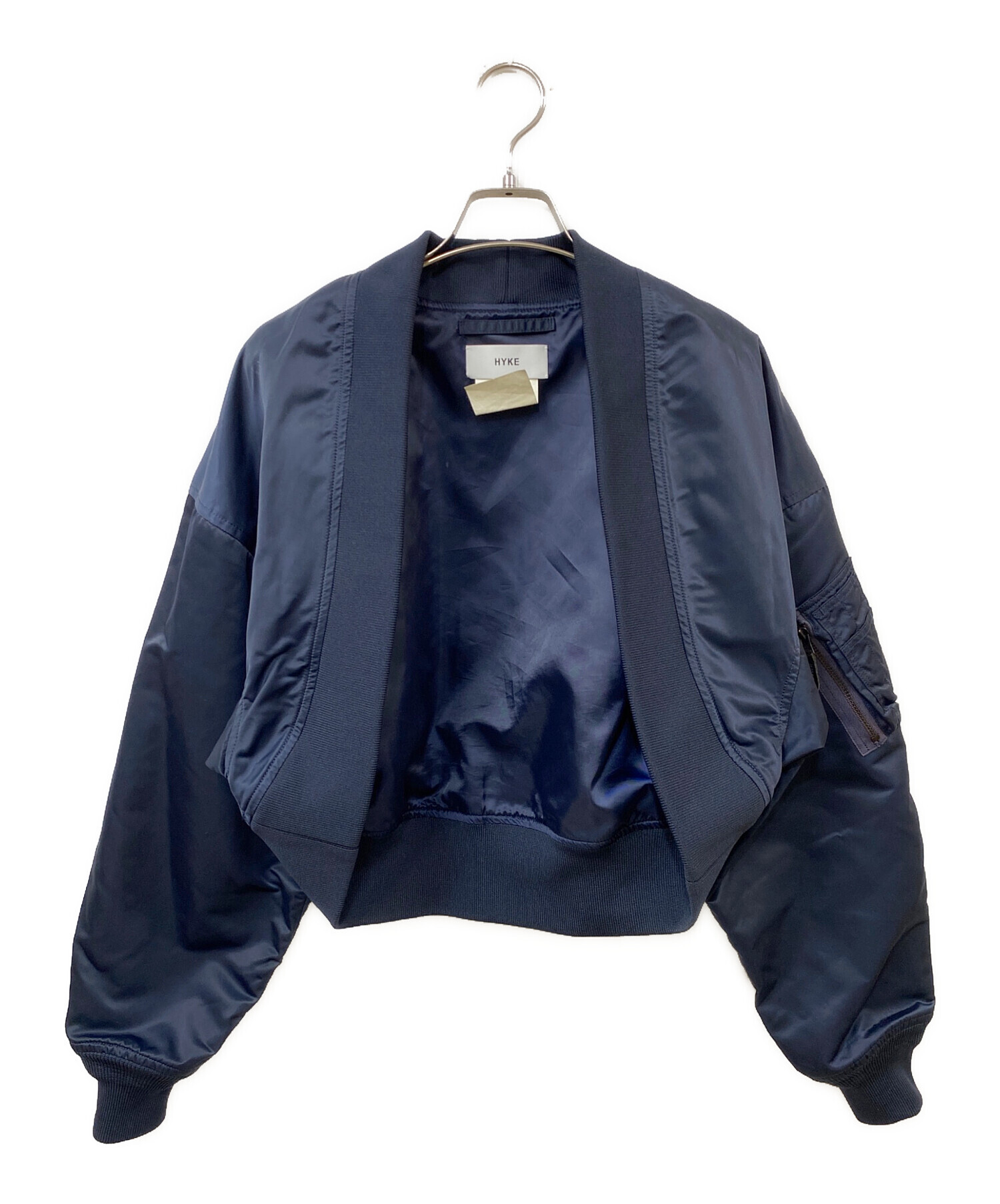 中古・古着通販】HYKE (ハイク) MA-1ボレロ ネイビー サイズ:SIZE S